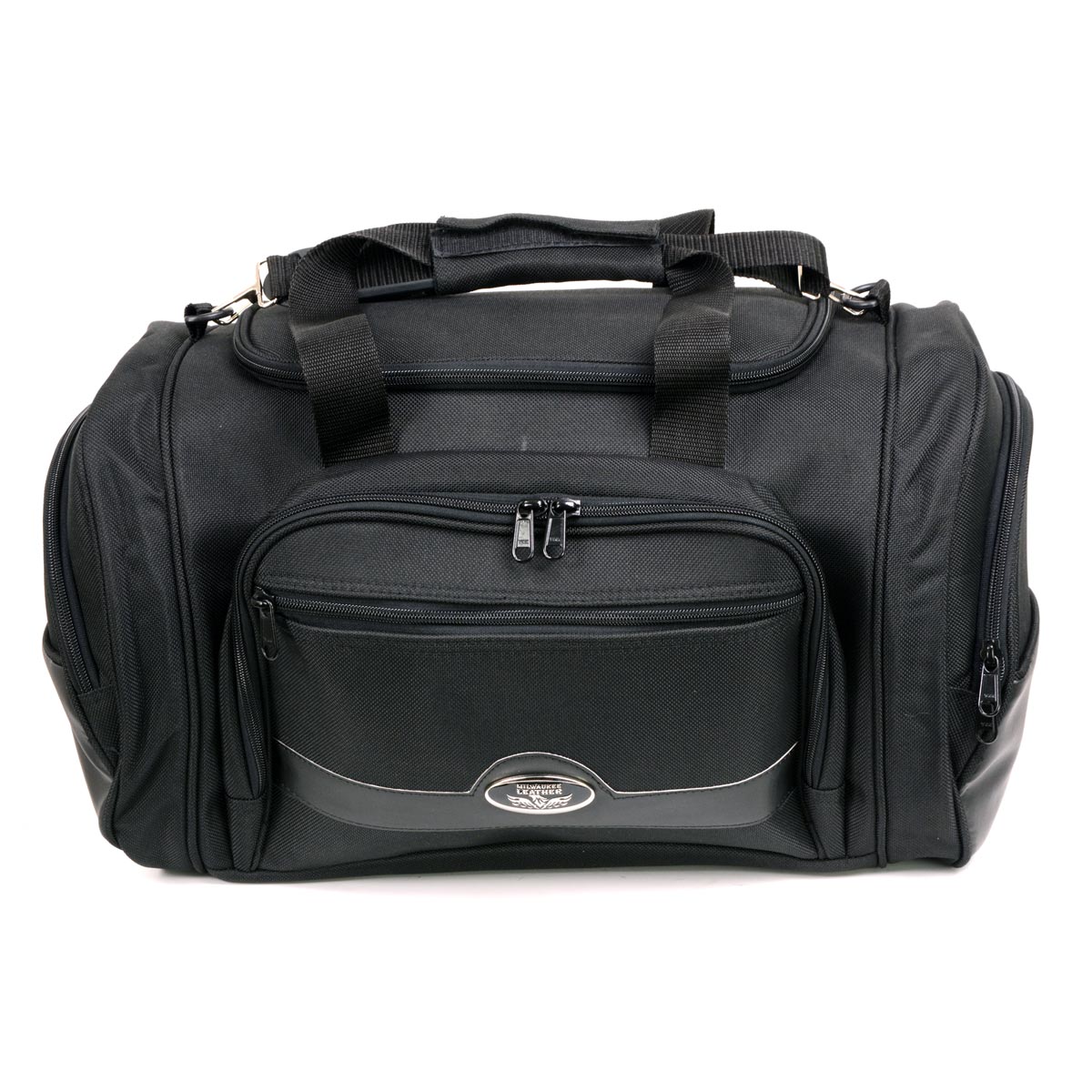 Milwaukee Leather MP8117 Large Black Textile Motorcycle Duffle Style Roll Bag - Image 2