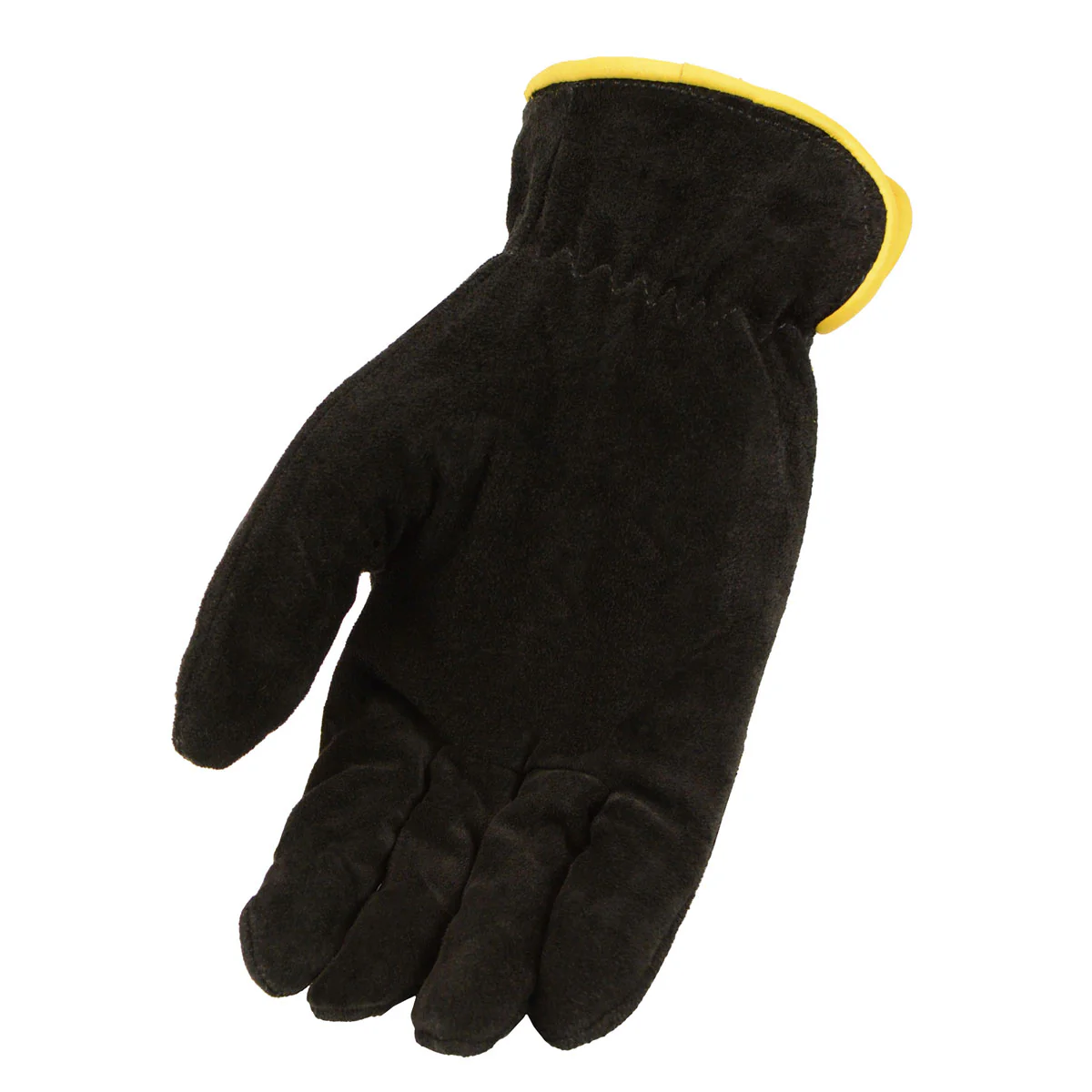 M Boss Apparel BOS37558 Men's Black and Tan Leather Deer Skin Gloves - Image 4