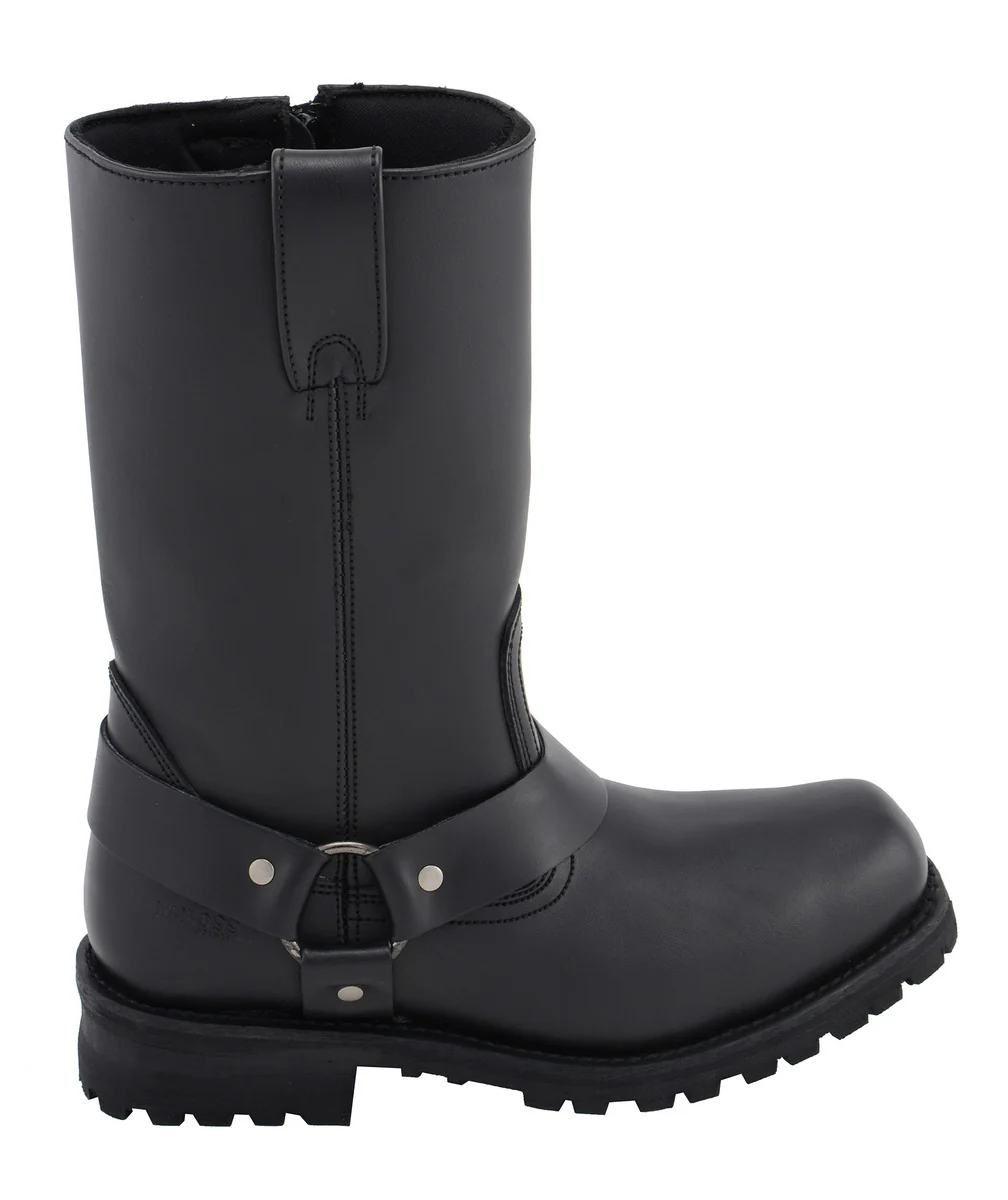 M-Boss Apparel BOS49001 Men's Classic 12-inch Black Harness Leather Motorcycle Boots - Image 6