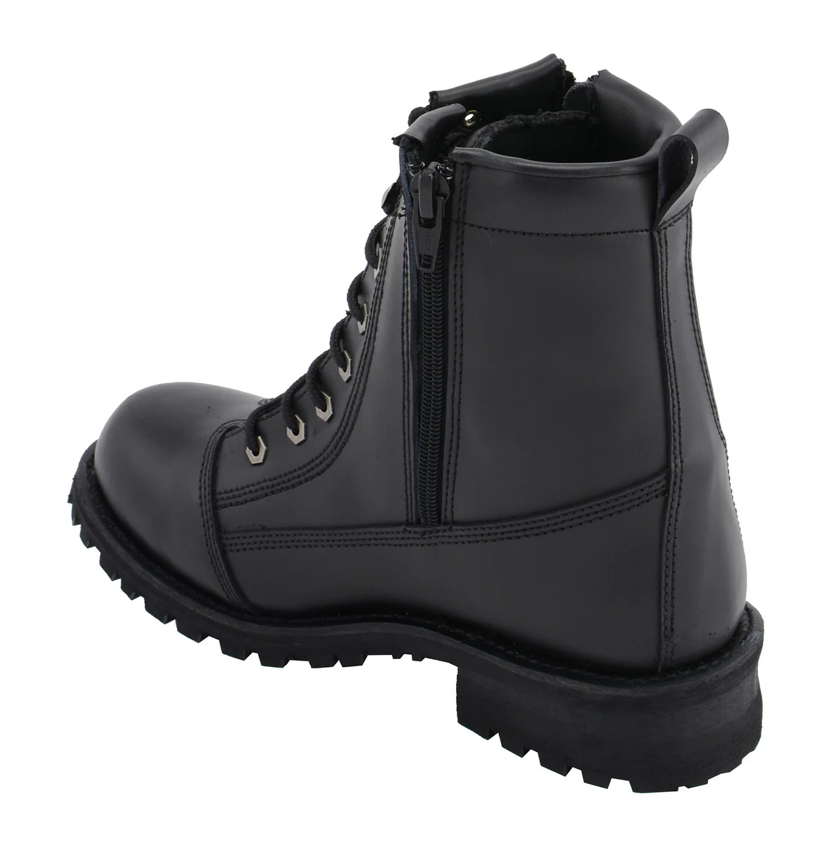 M Boss Motorcycle Apparel BOS49005 Men's 8 Inch Black Accelerator Leather Motorcycle Boots - Image 4
