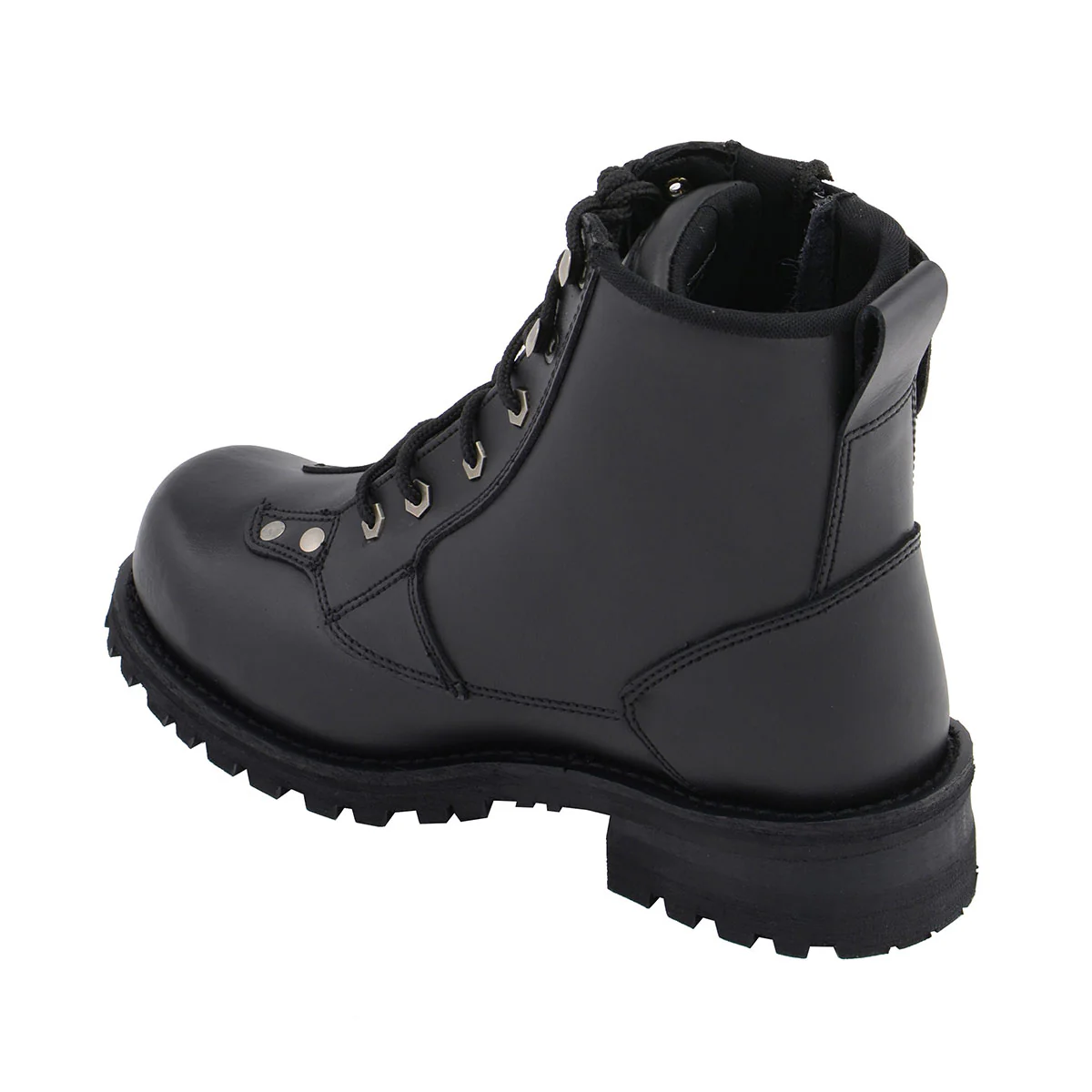 M Boss Motorcycle Apparel BOS49007 Men's 7 Inch Black Outlaw Leather Motorcycle Boots - Image 4