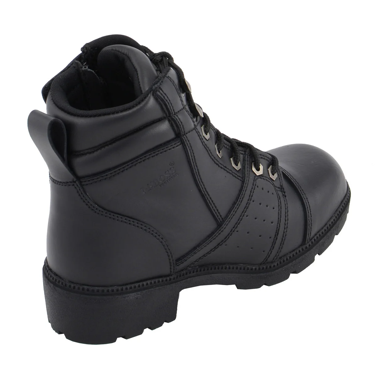 M Boss Motorcycle Apparel BOS49302 Ladies 6 Inch Black Accelerator Leather Motorcycle Boots - Image 5