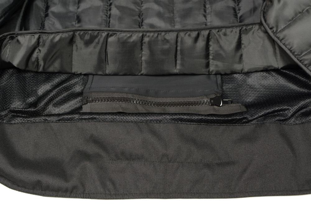 M Boss Motorcycle Apparel BOS11701 Men's Black/Grey Nylon Motorcycle Racer Riding Jacket with Mesh Panel Black - Image 9
