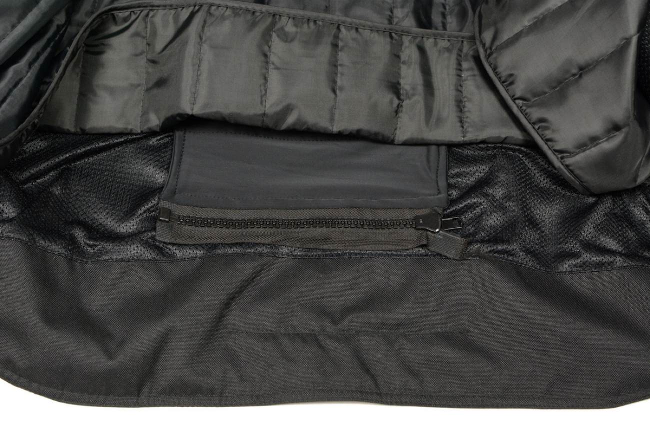 M Boss Motorcycle Apparel BOS11701 Men's High-Vis Orange Nylon Motorcycle Racer Riding Jacket with Mesh Panel Black - Image 10
