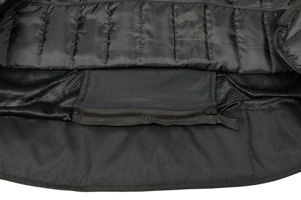 M Boss Motorcycle Apparel BOS11705 Men's Black Mesh and Nylon Motorcycle Racer Jacket with Armor Protection - Image 9