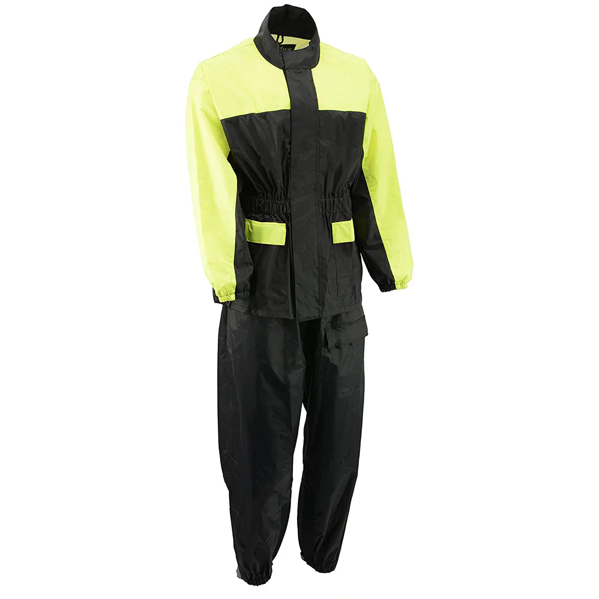 M-Boss Motorcycle Apparel BOS19500 Men’s Black and Red 2-Piece Motorcycle Rain Suit - Image 11
