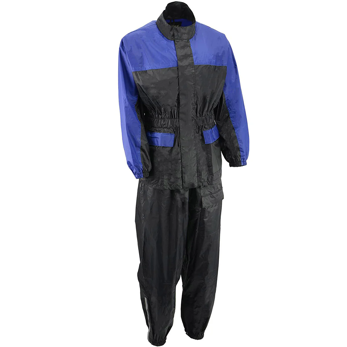 M-Boss Motorcycle Apparel BOS19500 Men’s Black and Red 2-Piece Motorcycle Rain Suit - Image 14
