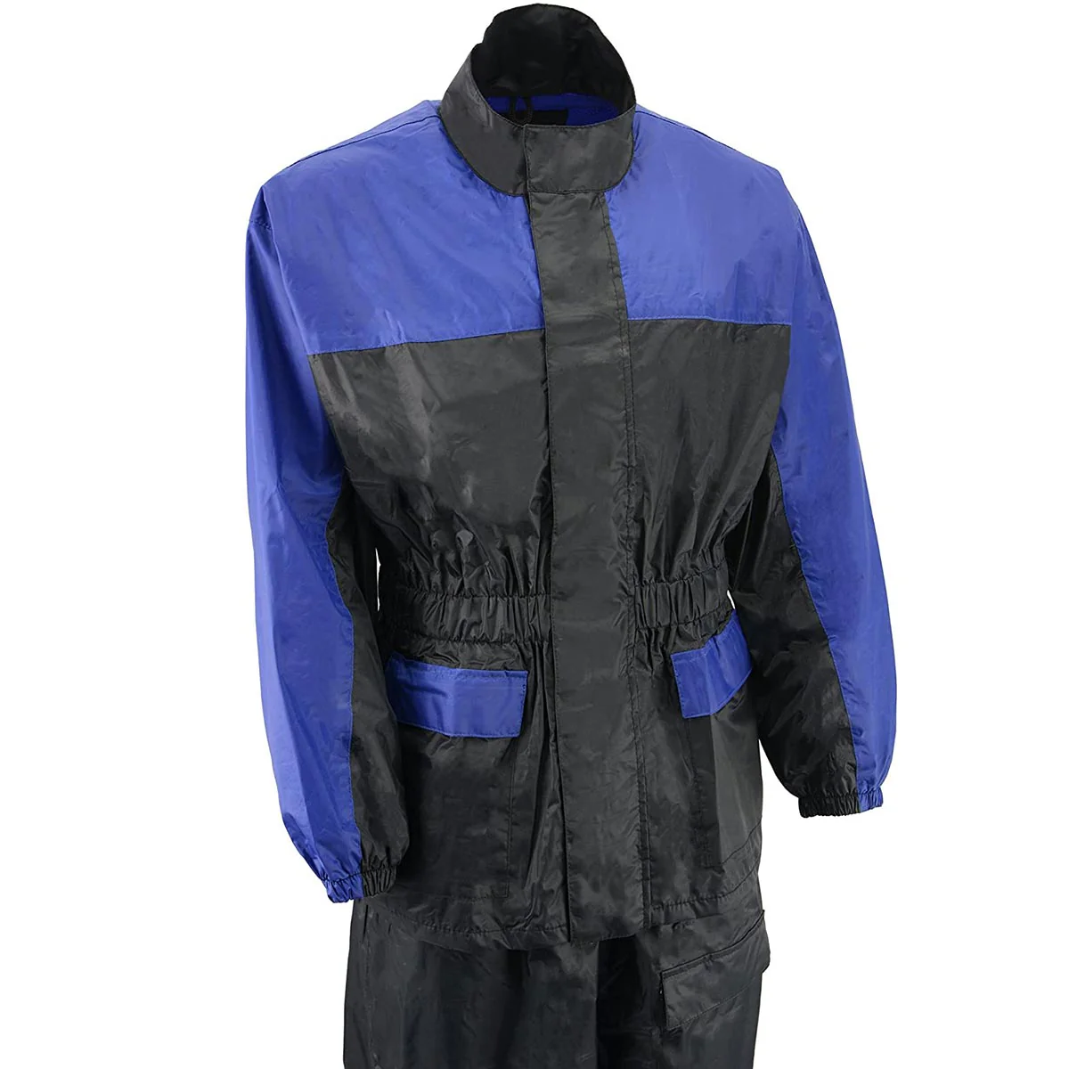 M-Boss Motorcycle Apparel BOS19500 Men’s Black and Red 2-Piece Motorcycle Rain Suit - Image 18