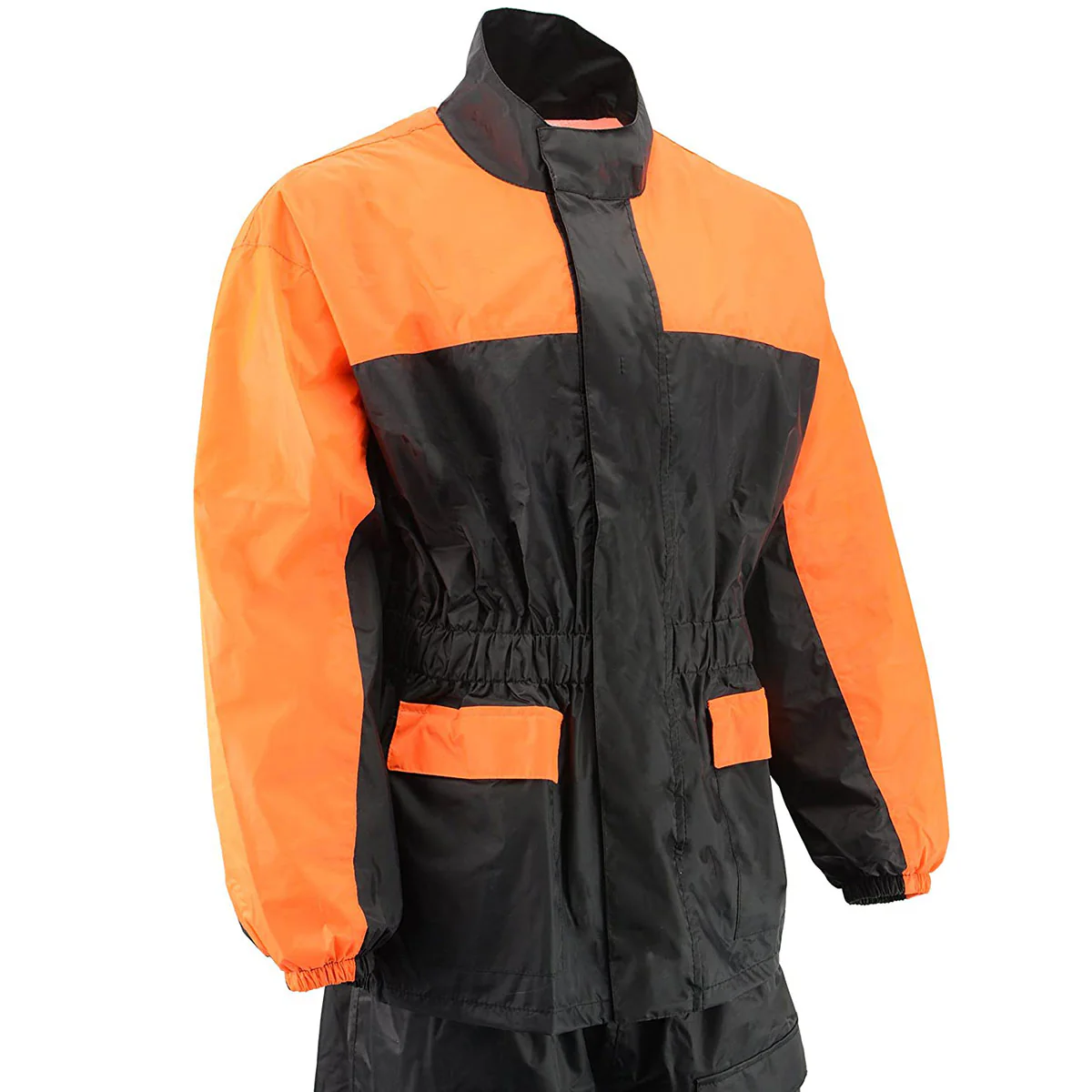 M-Boss Motorcycle Apparel BOS19500 Men’s Black and Red 2-Piece Motorcycle Rain Suit - Image 19