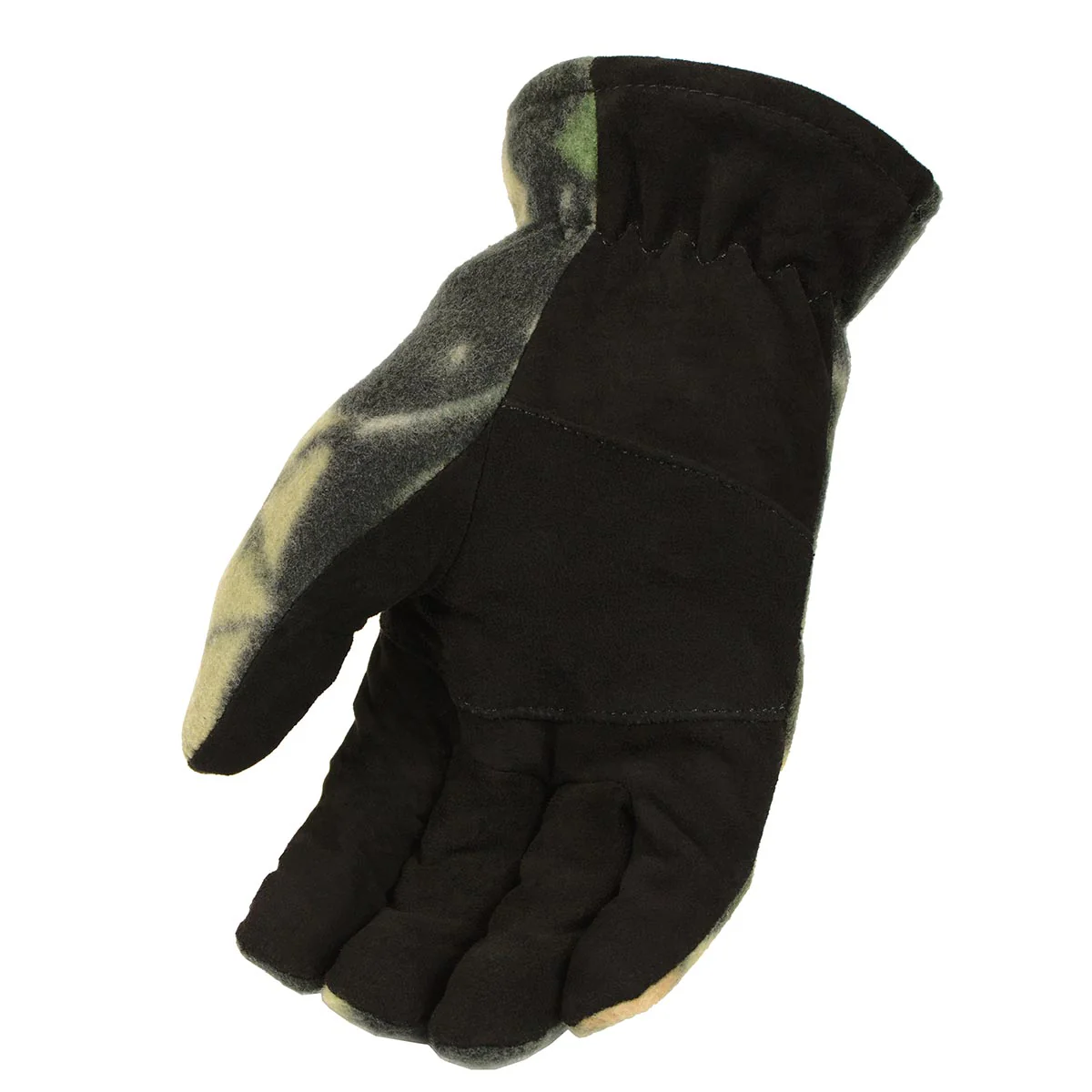 M-Boss Motorcycle Apparel BOS37553 Men's Camo Deer Suede Palm and Fleece Thermal Lined Gloves - Image 2