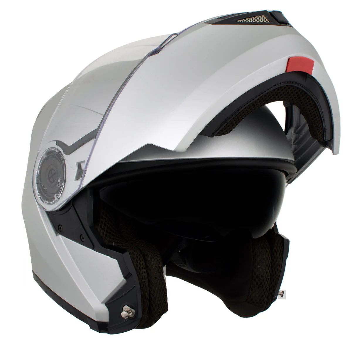 Milwaukee Helmets H7010 Flat Gray Mayday Modular Full Face Wireless Motorcycle Helmet-Stream Music-Phone Calls - Image 10