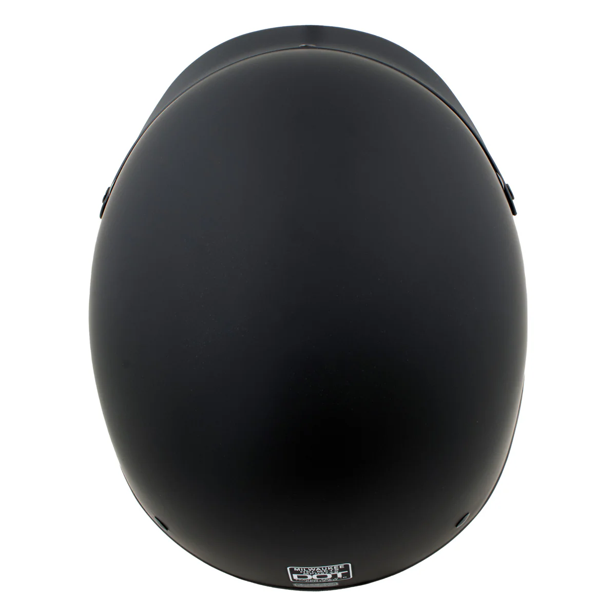 Milwaukee Helmets Momentum Matte Black Half Face Motorcycle Helmet w/ Drop Down Visor DOT Approved MPH9718DOT - Image 5