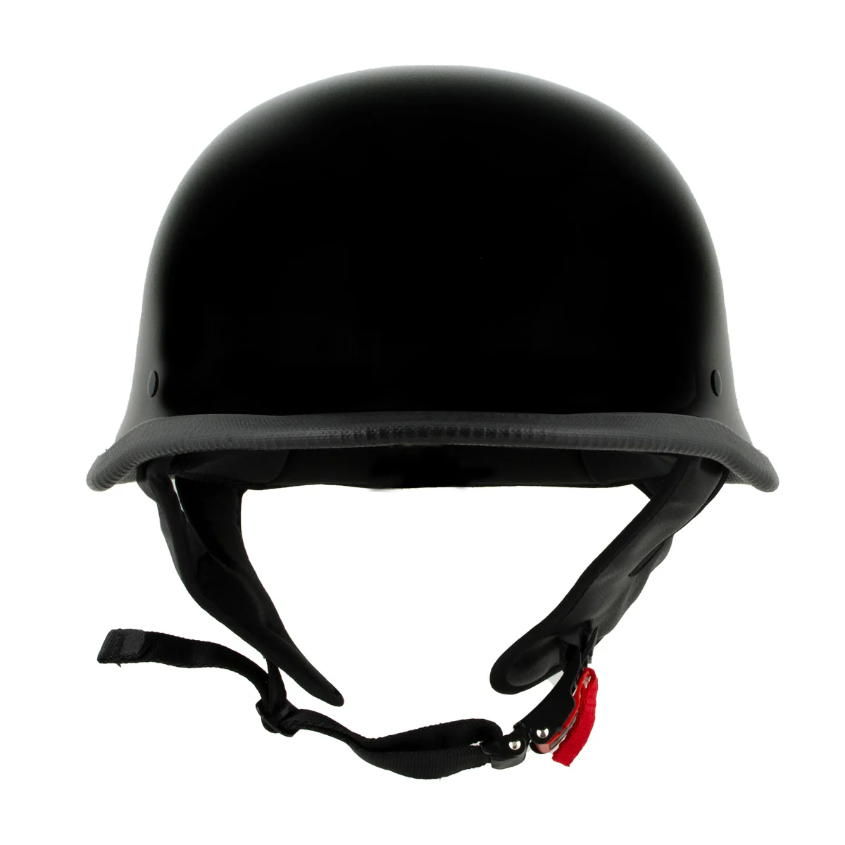 Milwaukee Helmets MPH9741DOT Motorrad DOT German Style Gloss Black Half Face Motorcycle Helmet Biker - Image 10
