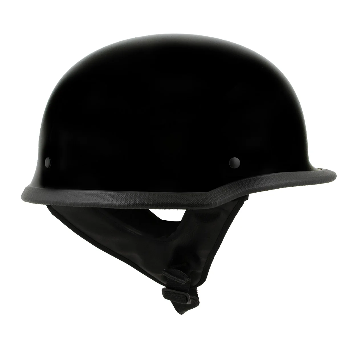 Milwaukee Helmets MPH9741DOT Motorrad DOT German Style Gloss Black Half Face Motorcycle Helmet Biker - Image 6