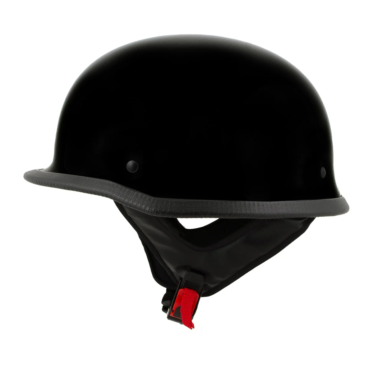 Milwaukee Helmets MPH9741DOT Motorrad DOT German Style Gloss Black Half Face Motorcycle Helmet Biker - Image 7