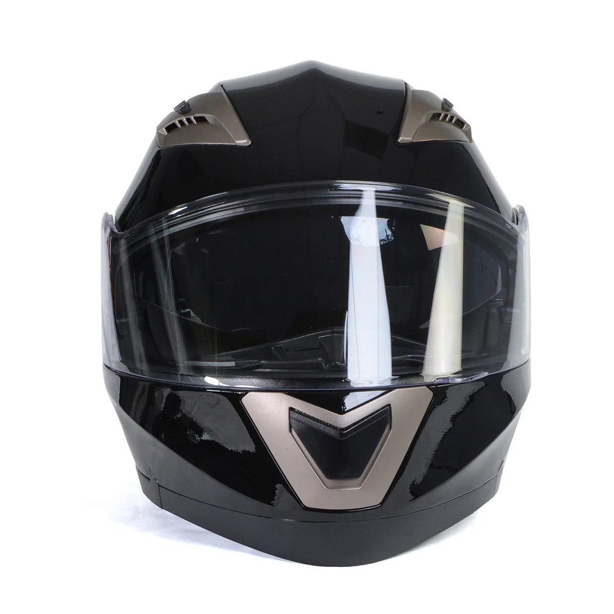 Milwaukee Helmets MPH9806DOT Ionized Gloss Black Advanced Motorcycle Modular Helmet Biker w/ Drop Down Visor - Image 9