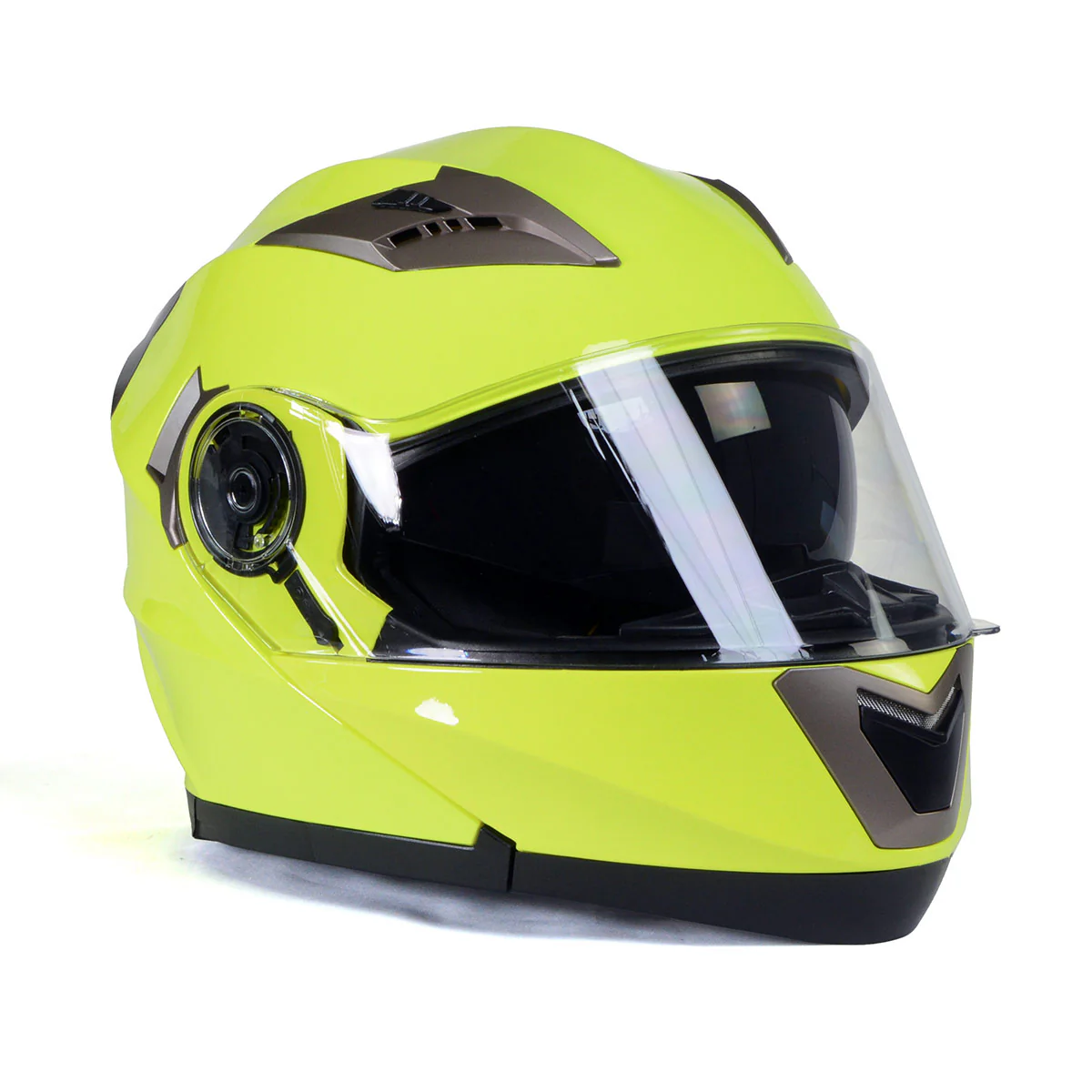 Milwaukee Helmets MPH9809DOT 'Ionized' Neon Yellow Modular Helmet for Men and Women Biker w/ MP7922FMSET Heated Balaclava Bundle - Image 13