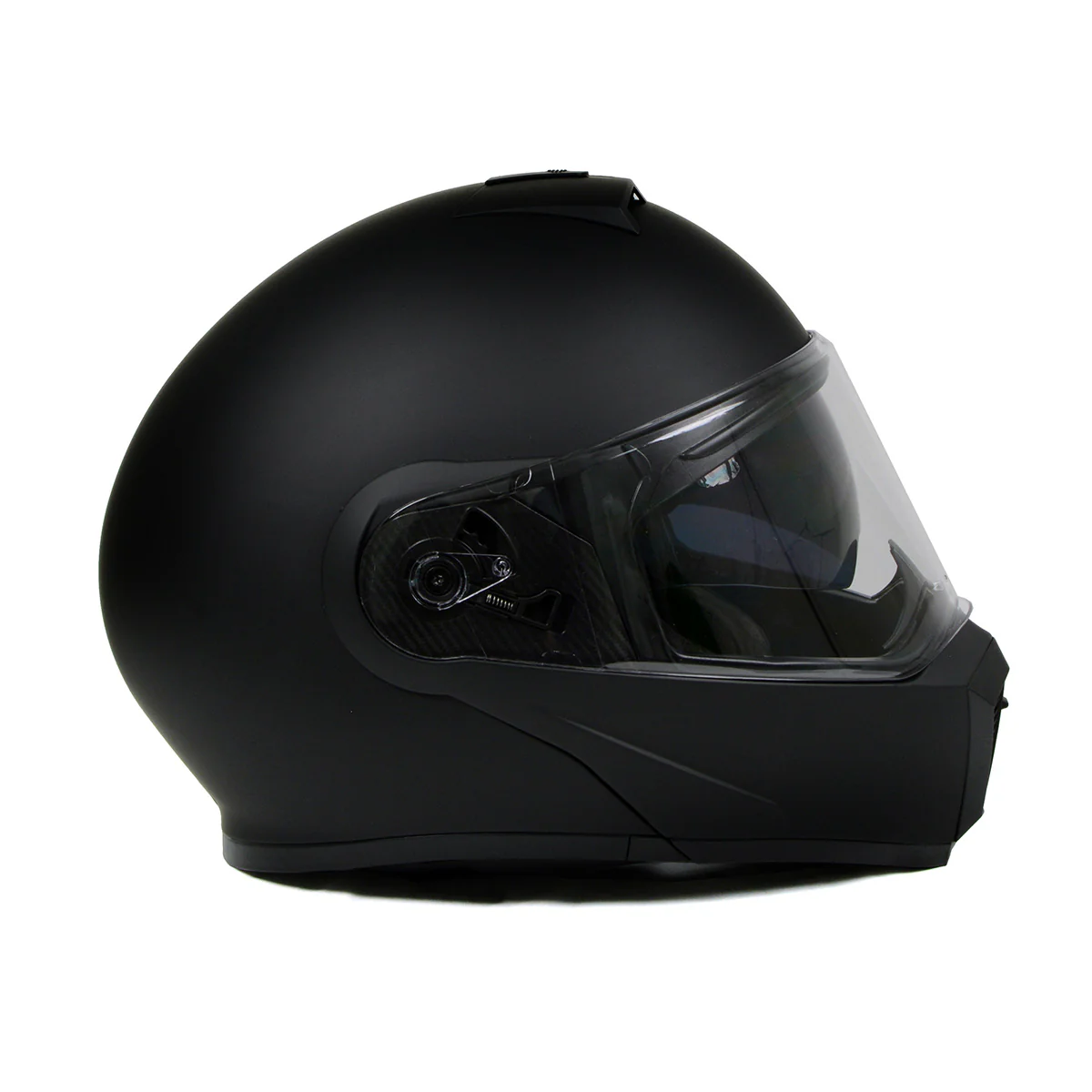 Milwaukee Helmets MPH9812DOT Flat Black Menace Advanced Motorcycle Modular Helmet Biker w/ Drop Down Visor - Image 14