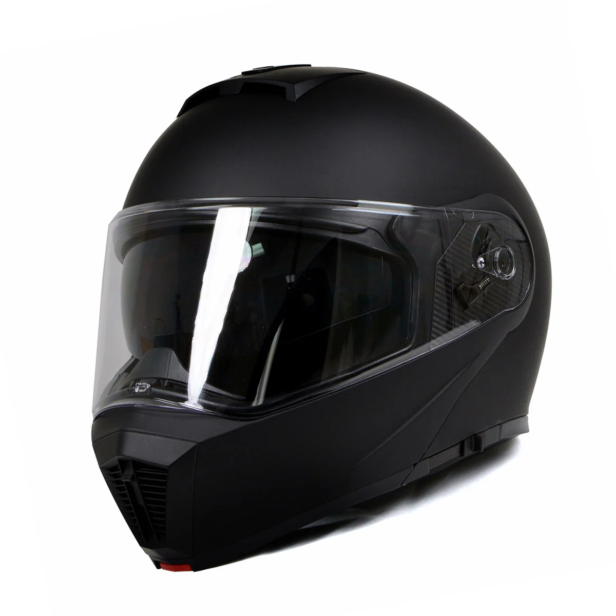 Milwaukee Helmets MPH9812DOT Flat Black Menace Advanced Motorcycle Modular Helmet Biker w/ Drop Down Visor - Image 16