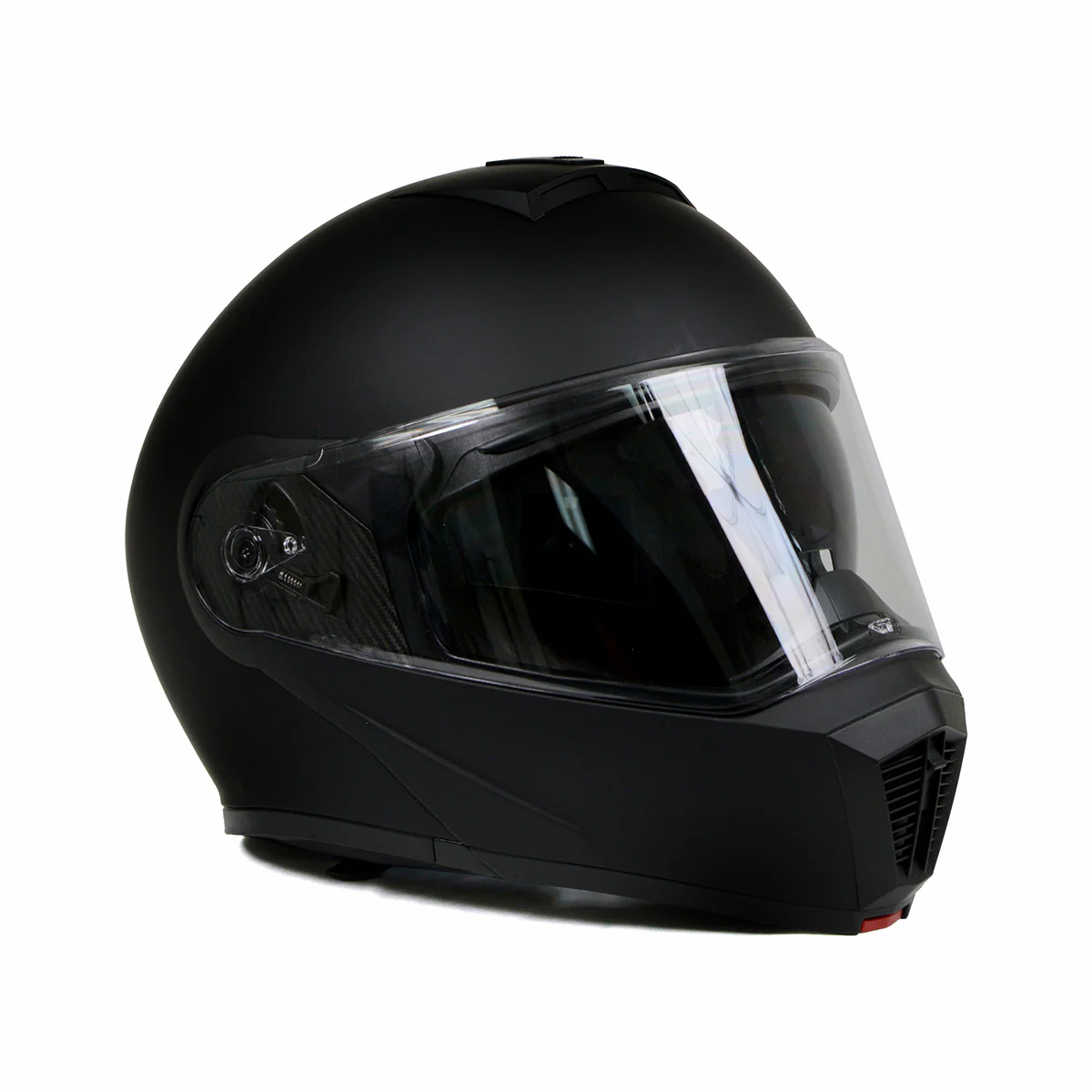 Milwaukee Helmets MPH9812DOT Flat Black Menace Advanced Motorcycle Modular Helmet Biker w/ Drop Down Visor - Image 8