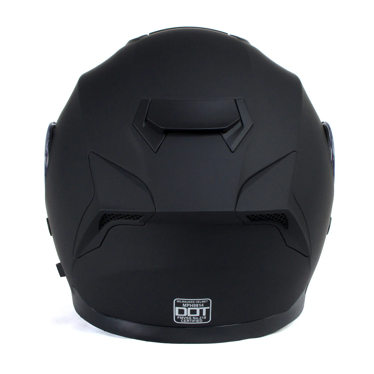 Milwaukee Helmets Breeze Flat Black Advanced Motorcycle Modular Helmet w/ Drop Down Visor DOT Approved MPH9814DOT - Image 14