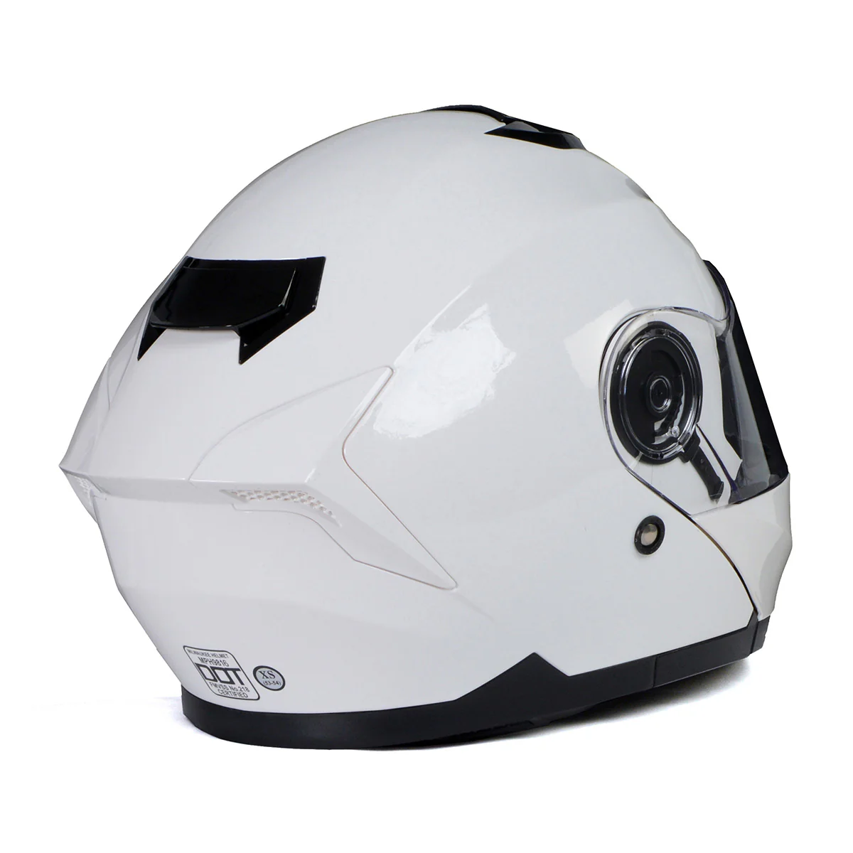 Milwaukee Helmets MPH9816DOT Breeze White Advanced Motorcycle Modular Helmet Biker w/ Drop Down Visor - Image 12