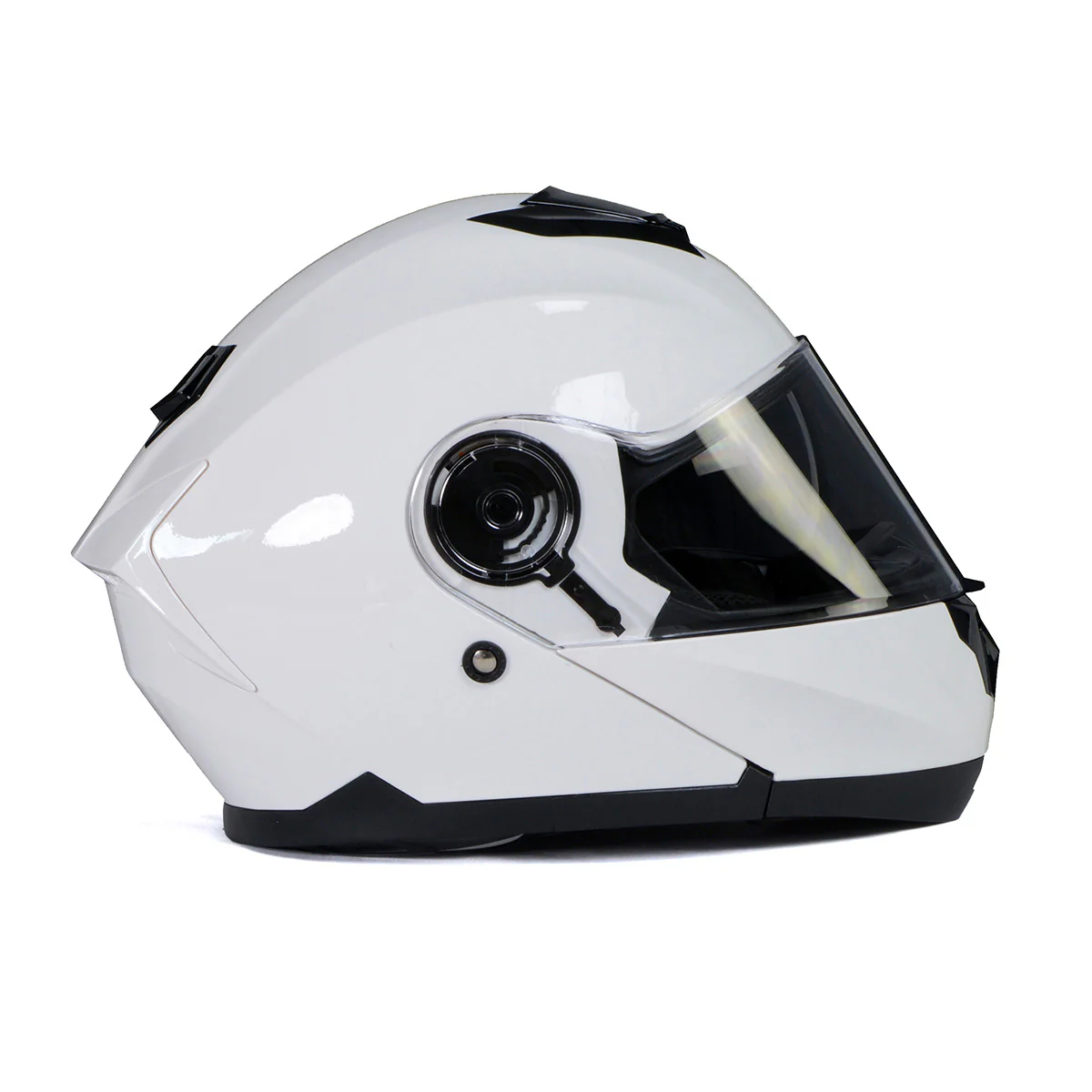 Milwaukee Helmets MPH9816DOT Breeze White Advanced Motorcycle Modular Helmet Biker w/ Drop Down Visor - Image 13