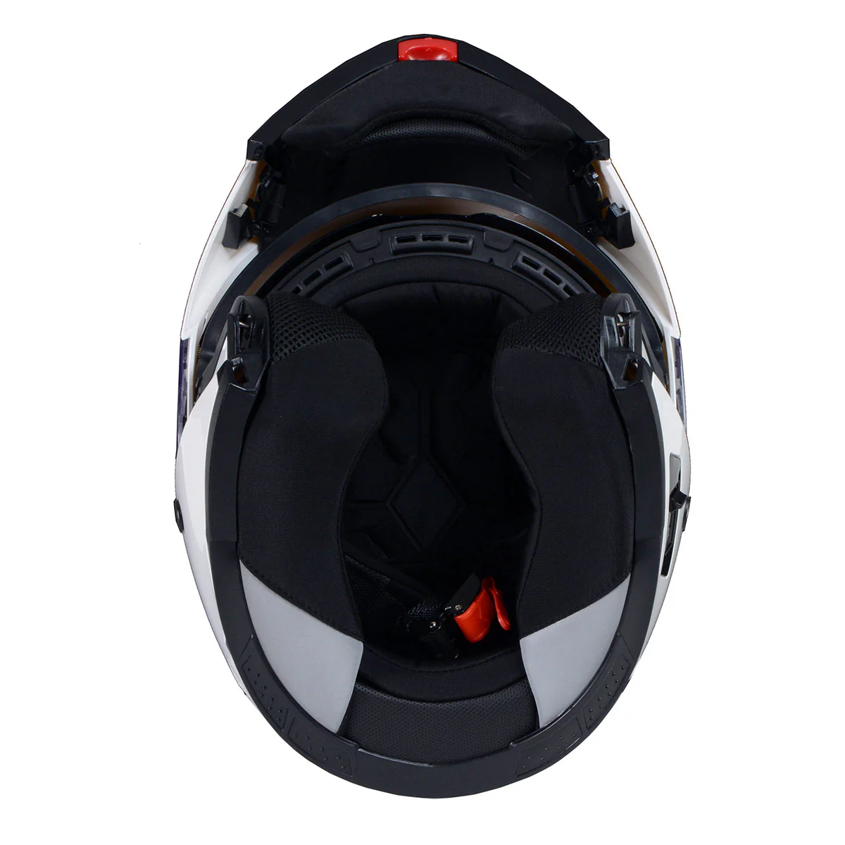 Milwaukee Helmets MPH9816DOT Breeze White Advanced Motorcycle Modular Helmet Biker w/ Drop Down Visor - Image 15