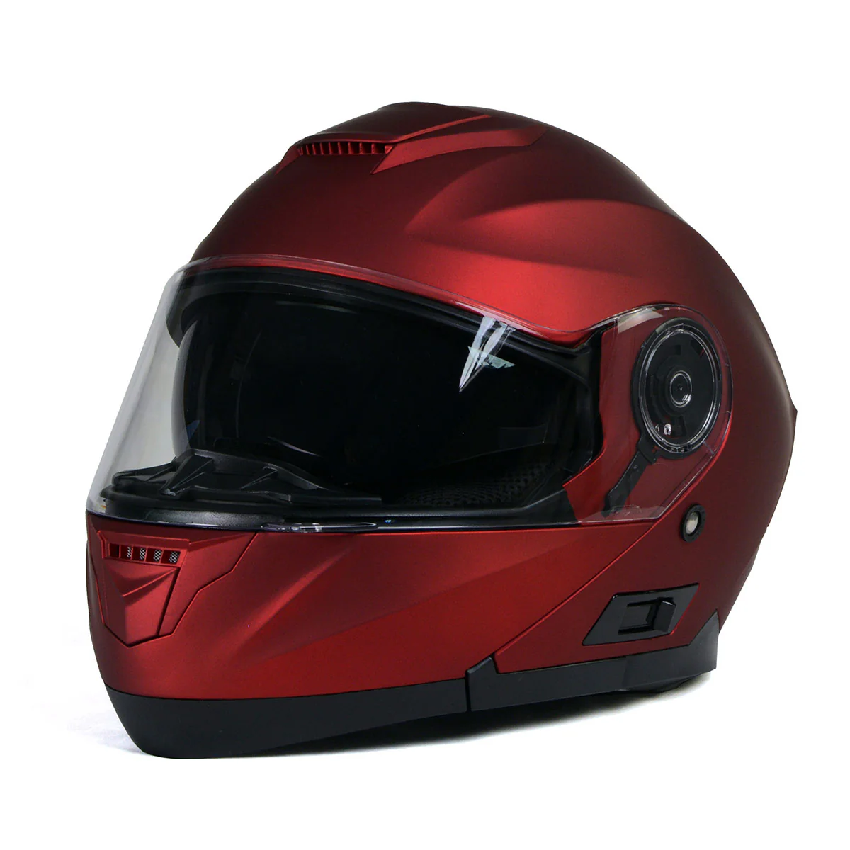 Milwaukee Helmets MPH9817DOT Breeze Red Advanced Motorcycle Modular Helmet Biker w/ Drop Down Visor - Image 18