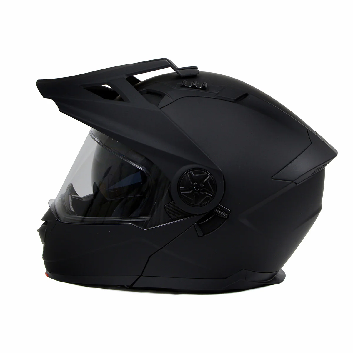 Milwaukee Helmets MPH9820DOT Flat Black Ominous Dual Sport Advanced Motorcycle Modular Helmet Biker - Image 11
