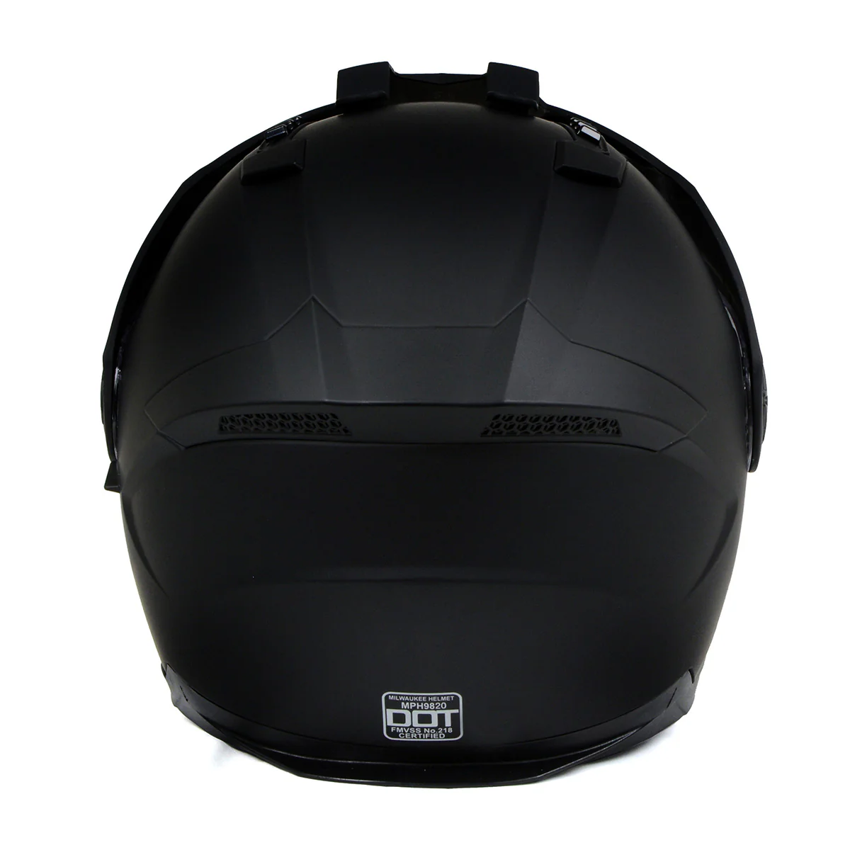 Milwaukee Helmets MPH9820DOT Flat Black Ominous Dual Sport Advanced Motorcycle Modular Helmet Biker - Image 13