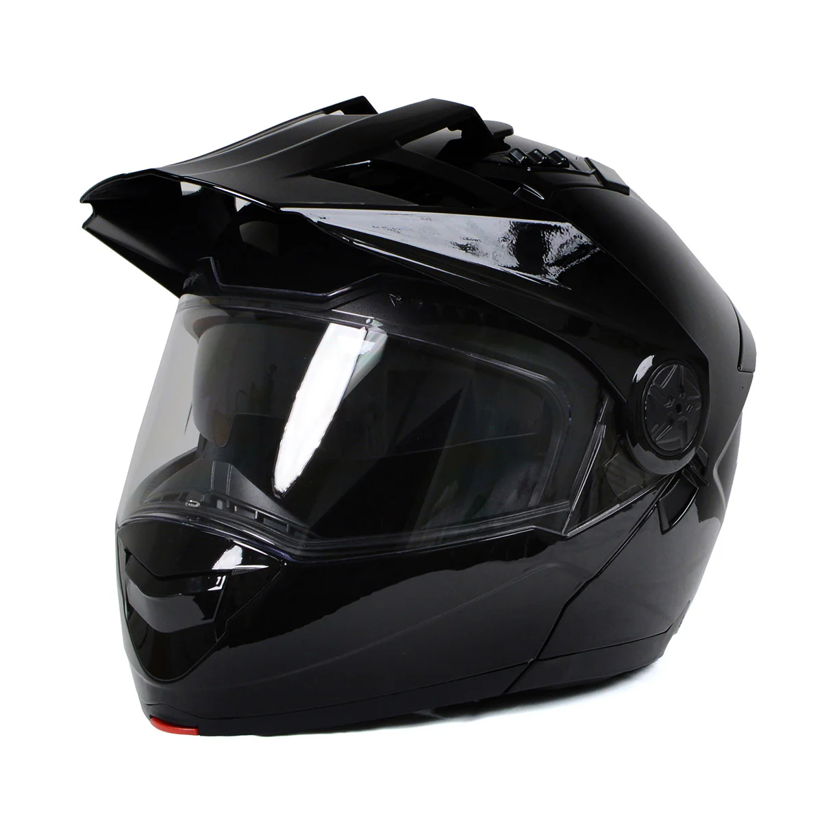 Milwaukee Helmets Gloss Black Ominous Dual Sport Advanced Motorcycle Modular Helmet DOT Approved MPH9821DOT - Image 10