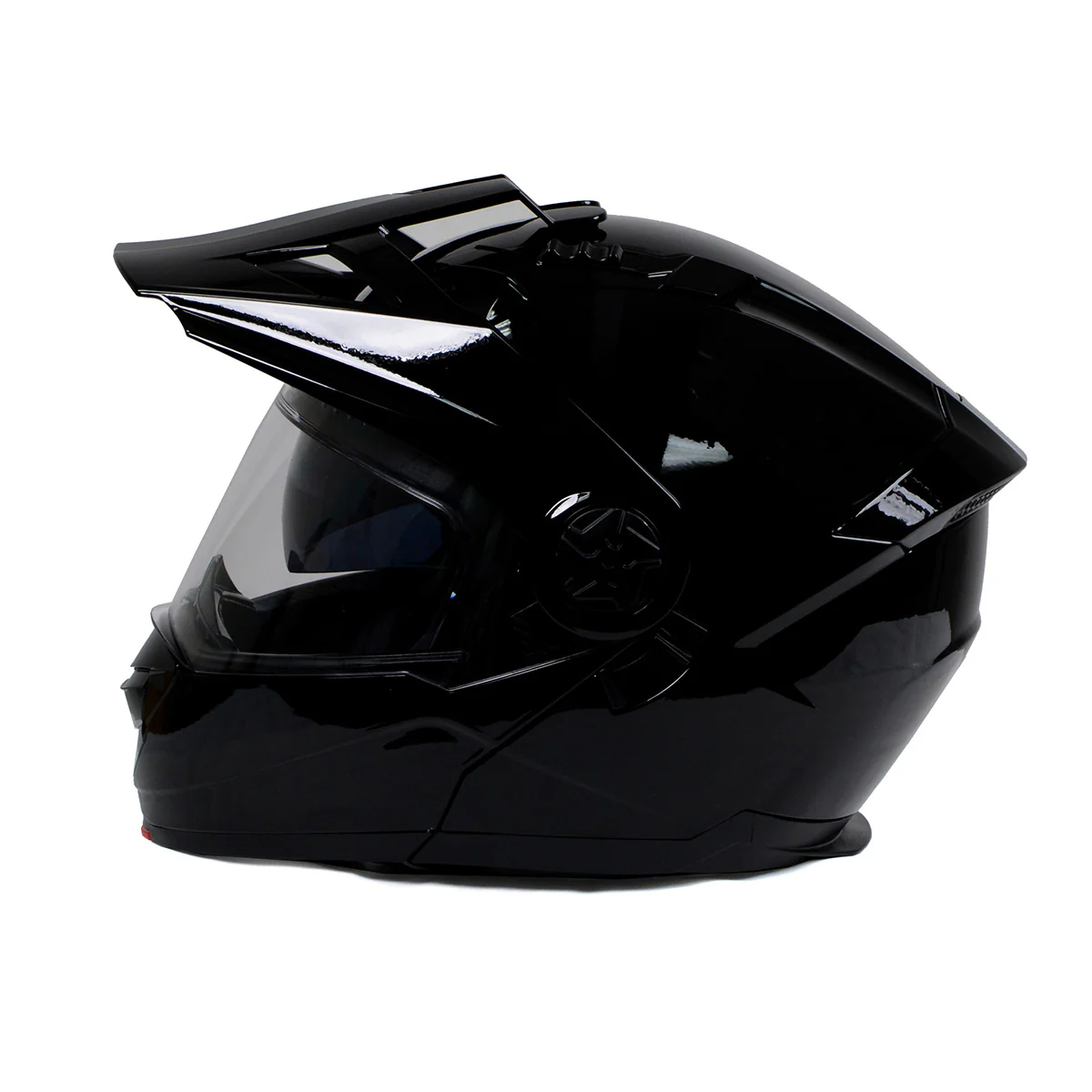Milwaukee Helmets Gloss Black Ominous Dual Sport Advanced Motorcycle Modular Helmet DOT Approved MPH9821DOT - Image 11