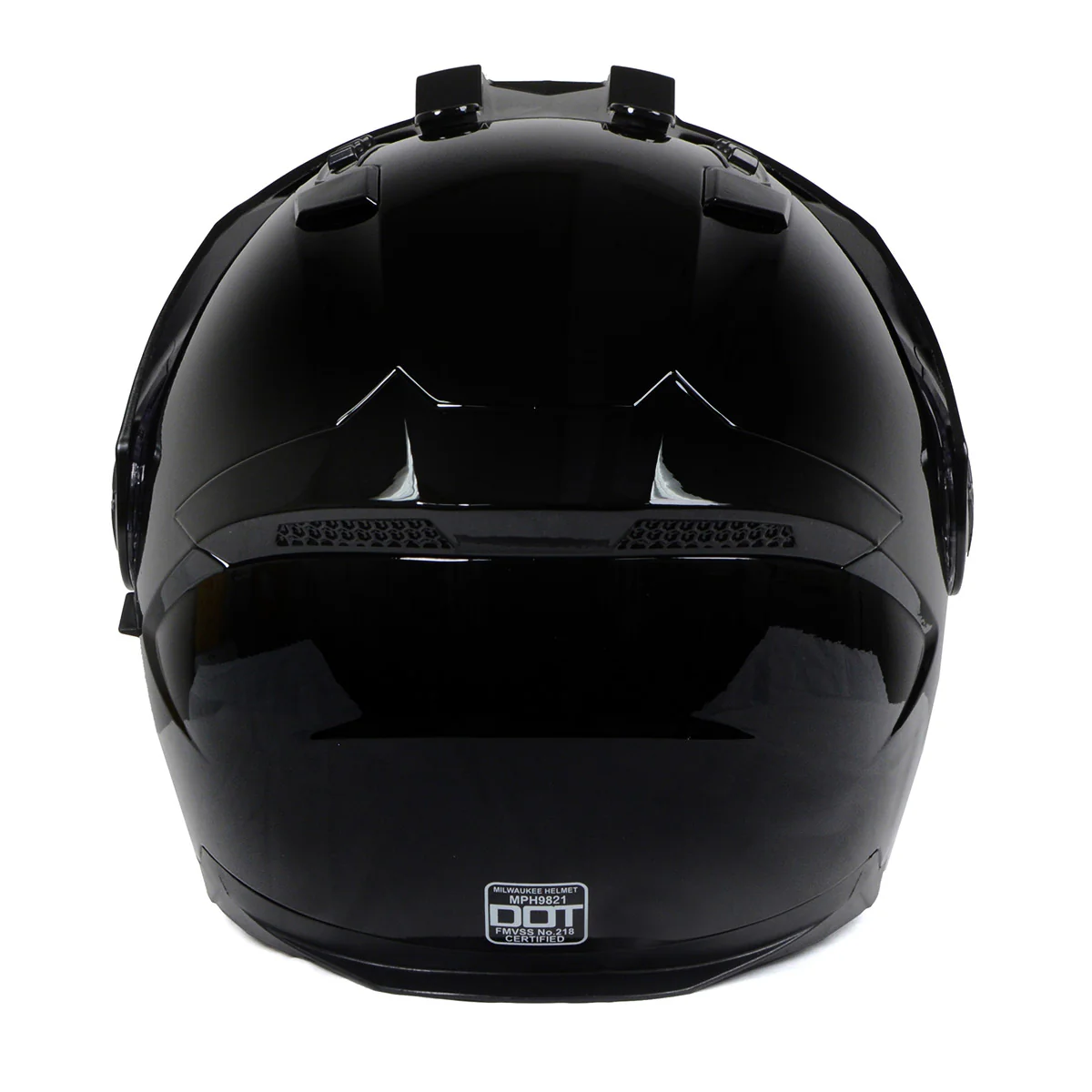 Milwaukee Helmets Gloss Black Ominous Dual Sport Advanced Motorcycle Modular Helmet DOT Approved MPH9821DOT - Image 13