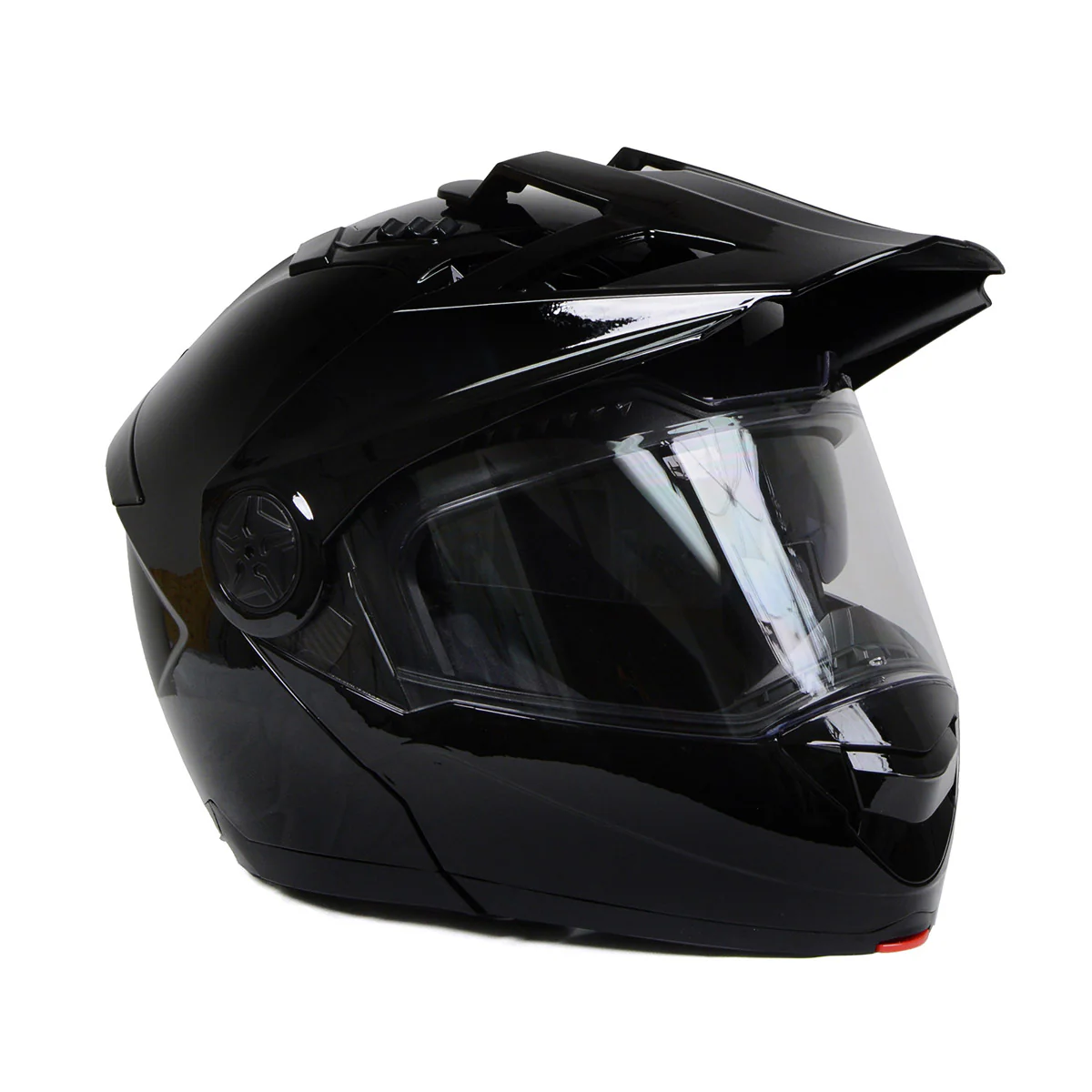 Milwaukee Helmets Gloss Black Ominous Dual Sport Advanced Motorcycle Modular Helmet DOT Approved MPH9821DOT - Image 8