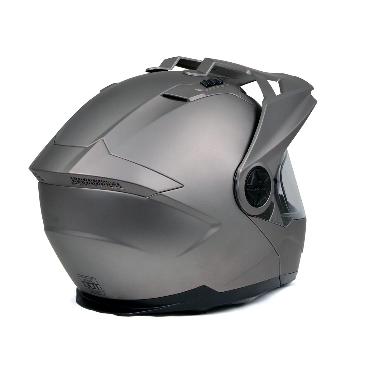 Milwaukee Helmets Silver Ominous Dual Sport Advanced Motorcycle Modular Helmet Biker DOT Approved MPH9822DOT - Image 14