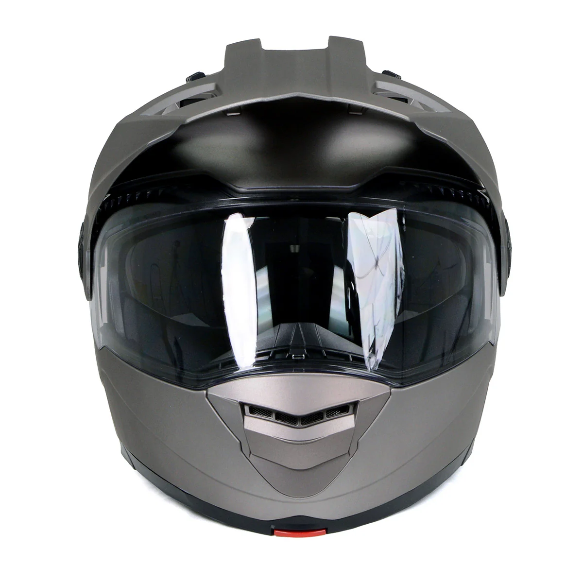 Milwaukee Helmets Silver Ominous Dual Sport Advanced Motorcycle Modular Helmet Biker DOT Approved MPH9822DOT - Image 9