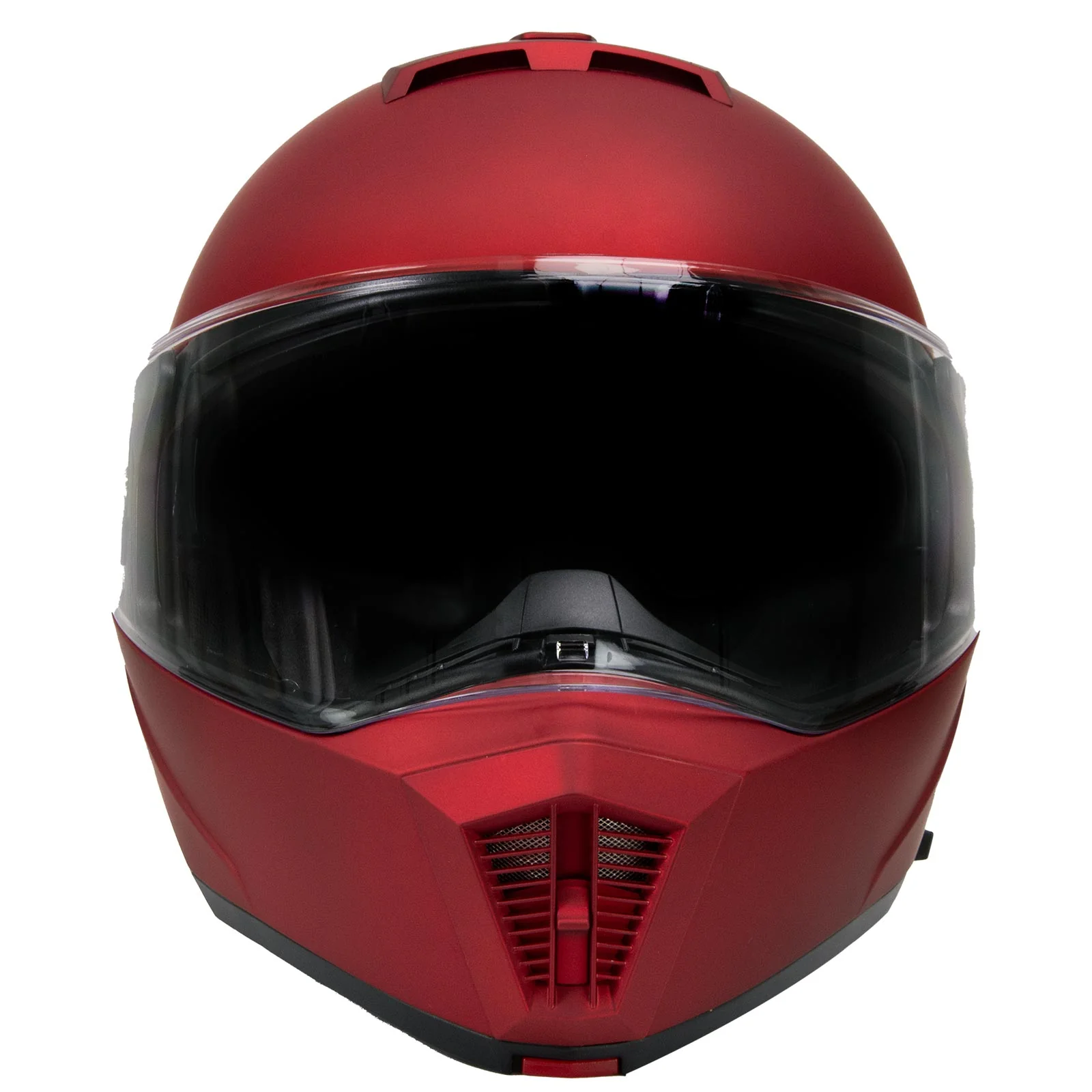 Milwaukee Helmets MPH9827DOT Cypher Flat Red Advanced Motorcycle Modular Helmet w/ Drop Down Visor - Image 10