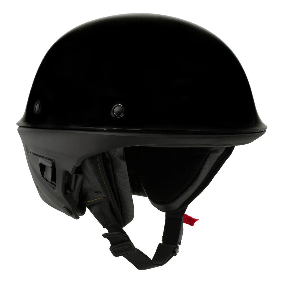 Milwaukee Helmets MPH9831DOT Rascal 3/4 Open Face Gloss Black 2 in 1 Motorcycle Helmet Biker - Image 7