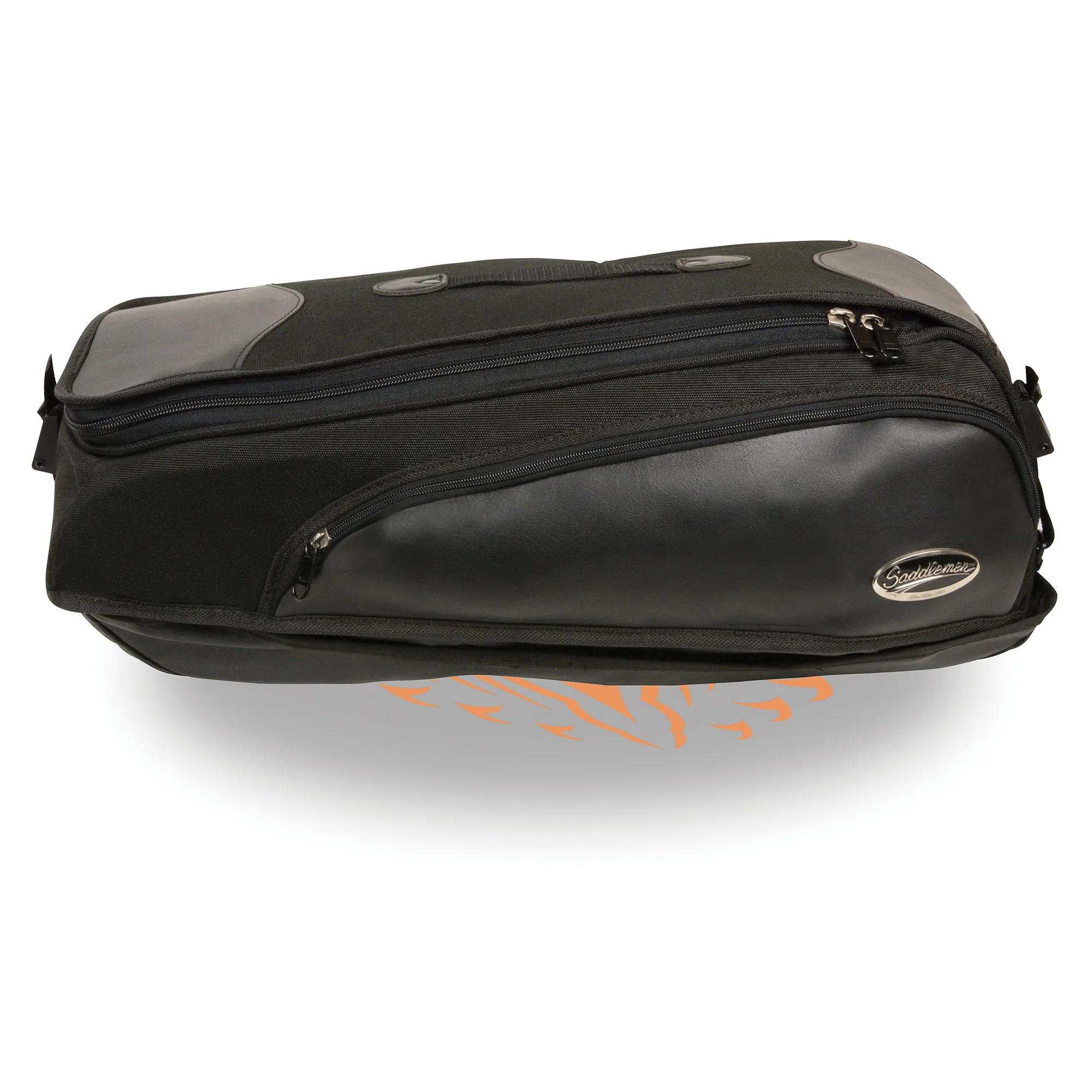Milwaukee Performance MP8102 Black Long Textile Motorcycle Back Rack Travel Bag - Image 3