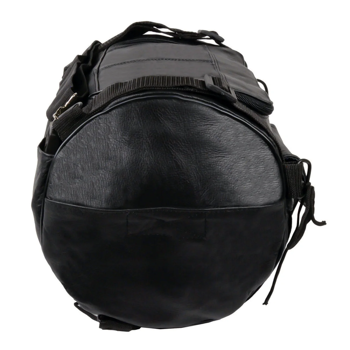 Milwaukee Leather SH535 Small Motorcycle Leather Roll Bag Mounts to Sissy Bar Easily - Image 8