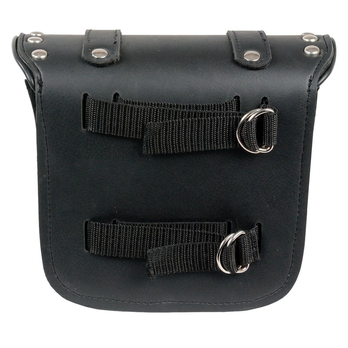 Milwaukee Leather SH546 Small Black PVC Studded Motorcycle Sissy Bar Bag - Image 4