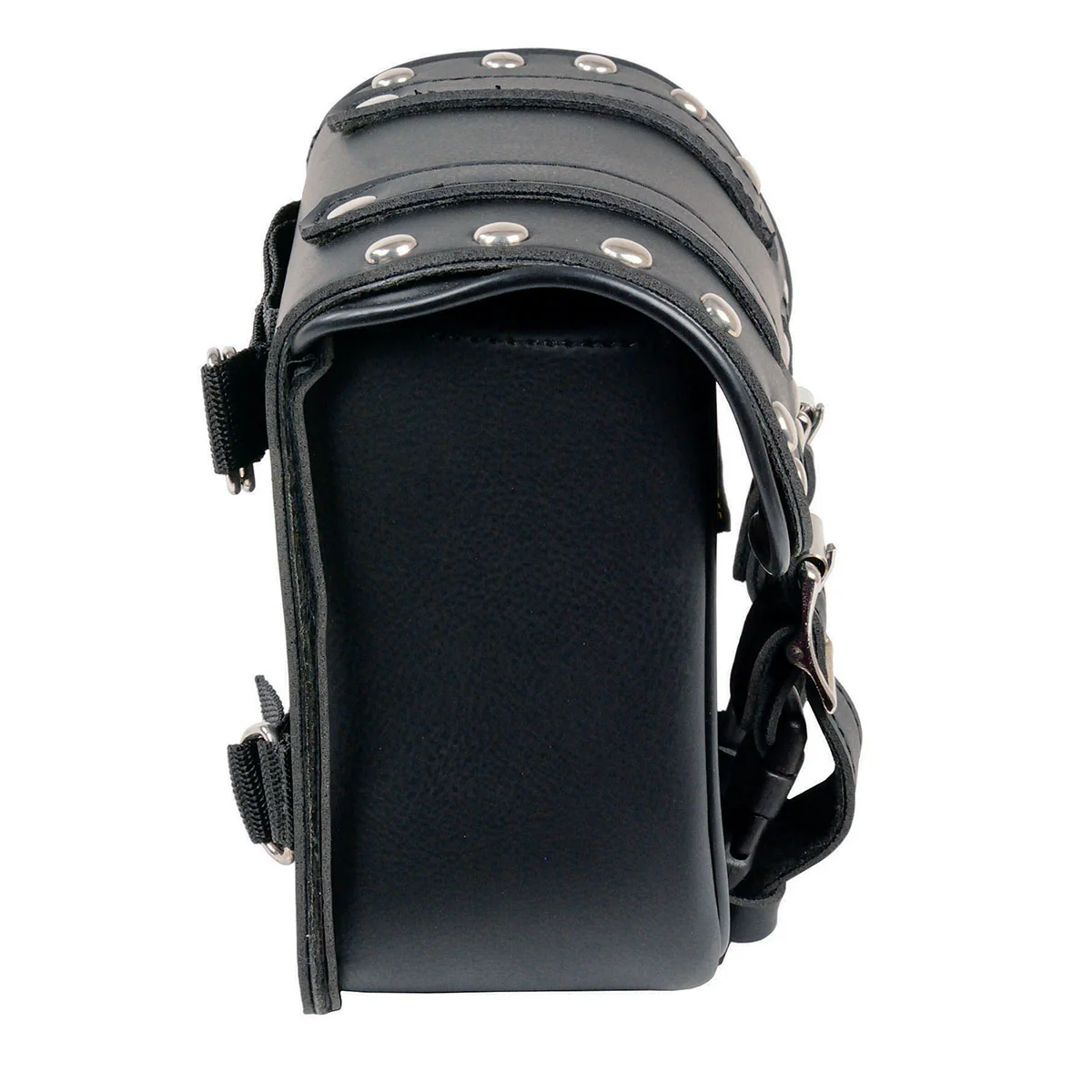 Milwaukee Leather SH546 Small Black PVC Studded Motorcycle Sissy Bar Bag - Image 5