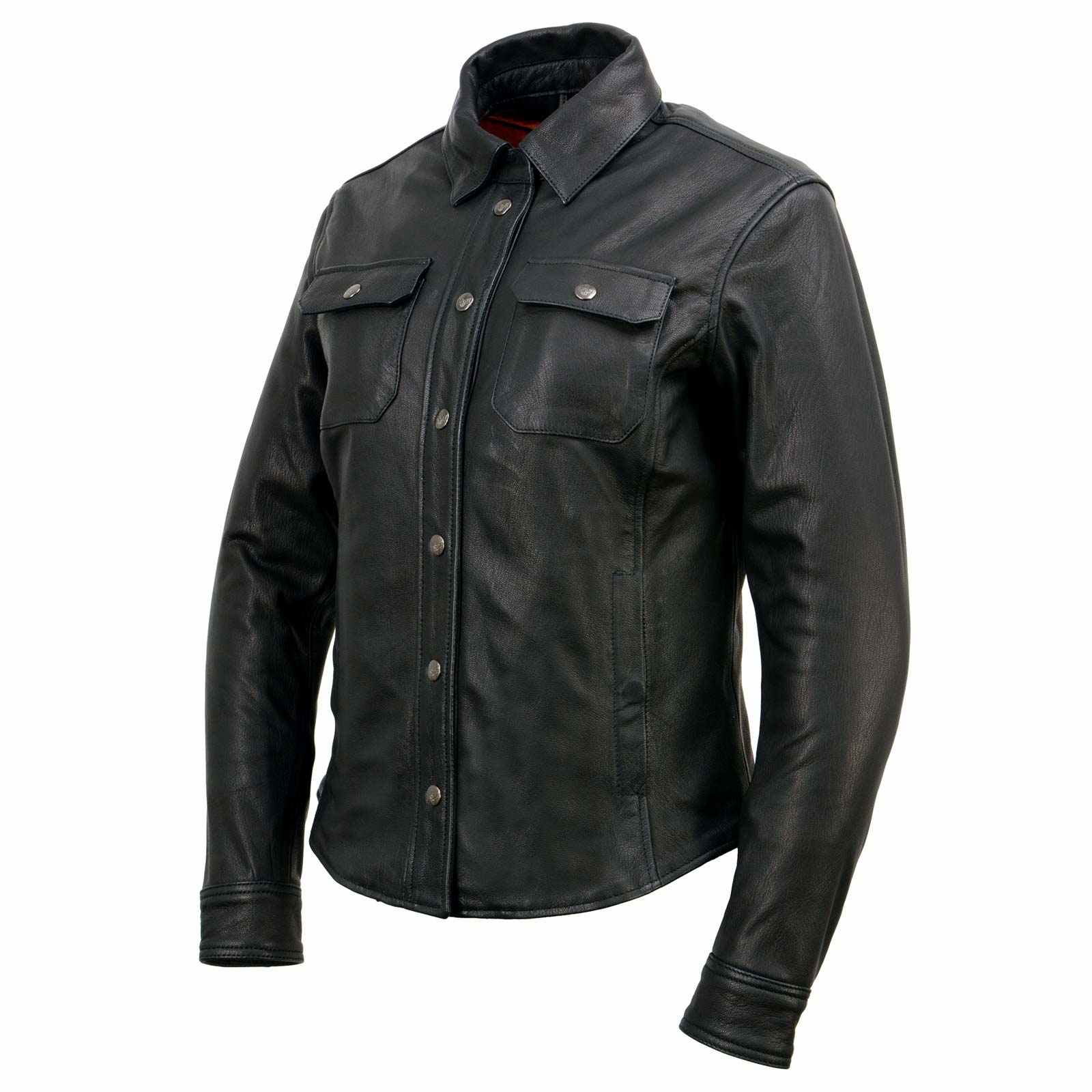 Milwaukee Leather MLL2600 Women's Black Premium Leather Shirt Style Jacket w/ Removable Liner - Image 14