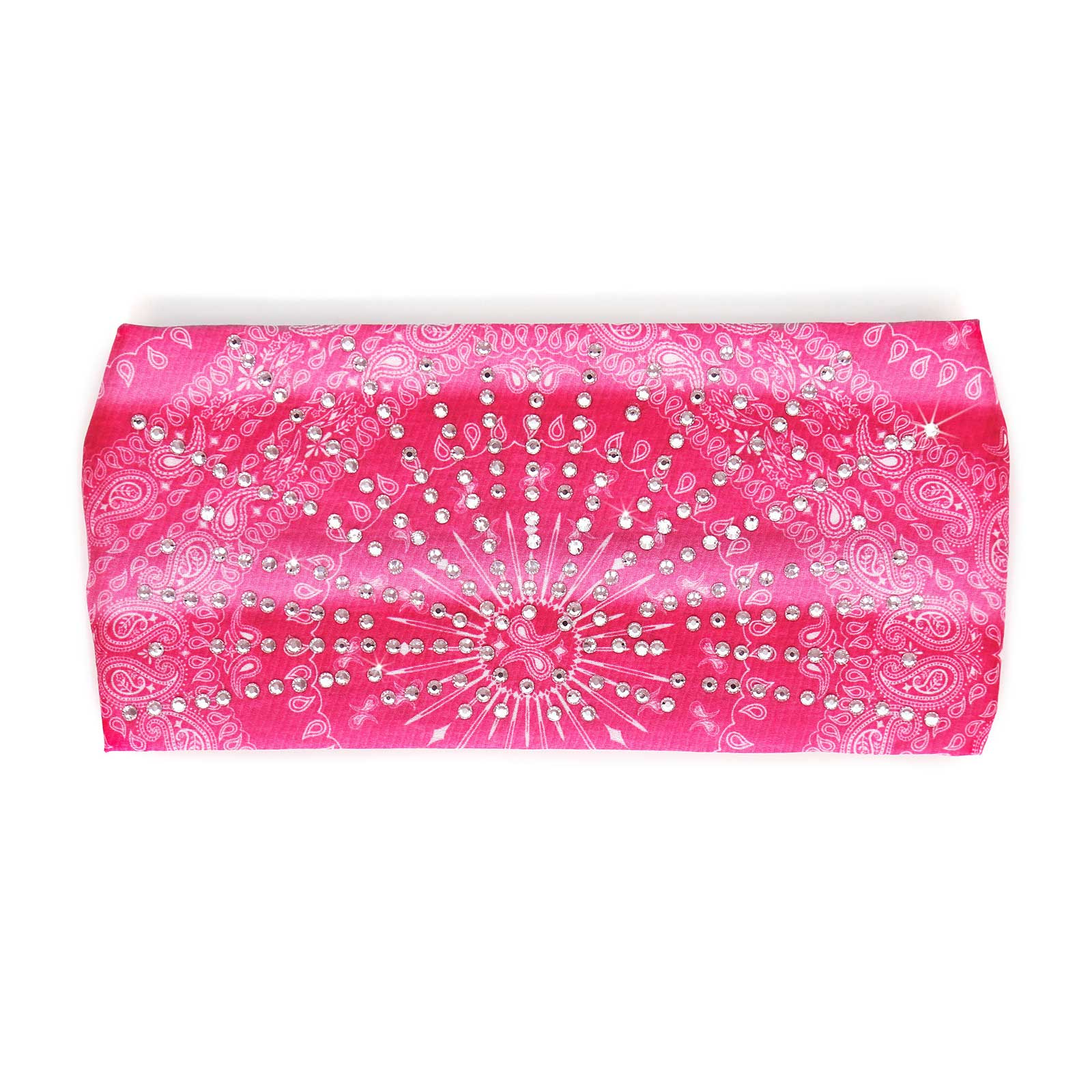 Milwaukee Leather | Bling Designed Wide Headbands-Headwraps for Women Biker bandana Classic Pink- MLA8005 - Image 2