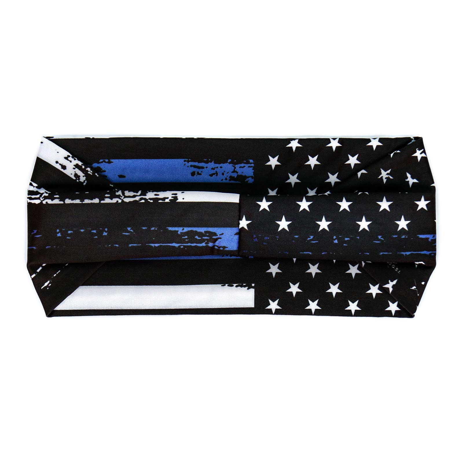 Milwaukee Leather | Bling Designed Wide Headbands-Headwraps for Women Biker Bandana with Blue Flag - MLA8014 - Image 3