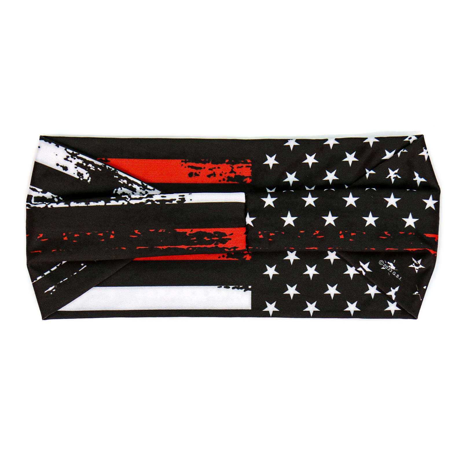 Milwaukee Leather | Bling Designed Wide Headbands-Headwraps for Women Biker Bandana with Red Flag - MLA8036 - Image 3