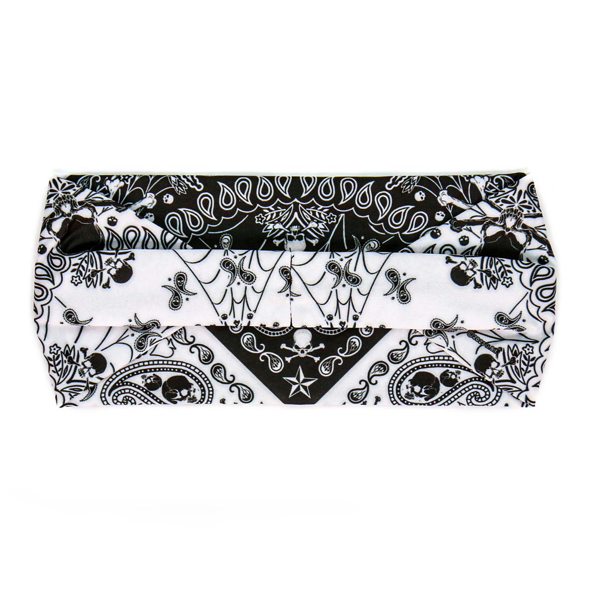 Milwaukee Leather | Bling Designed Wide Headbands-Headwraps for Women Biker Bandana with Skull Paisley - MLA8042 - Image 3