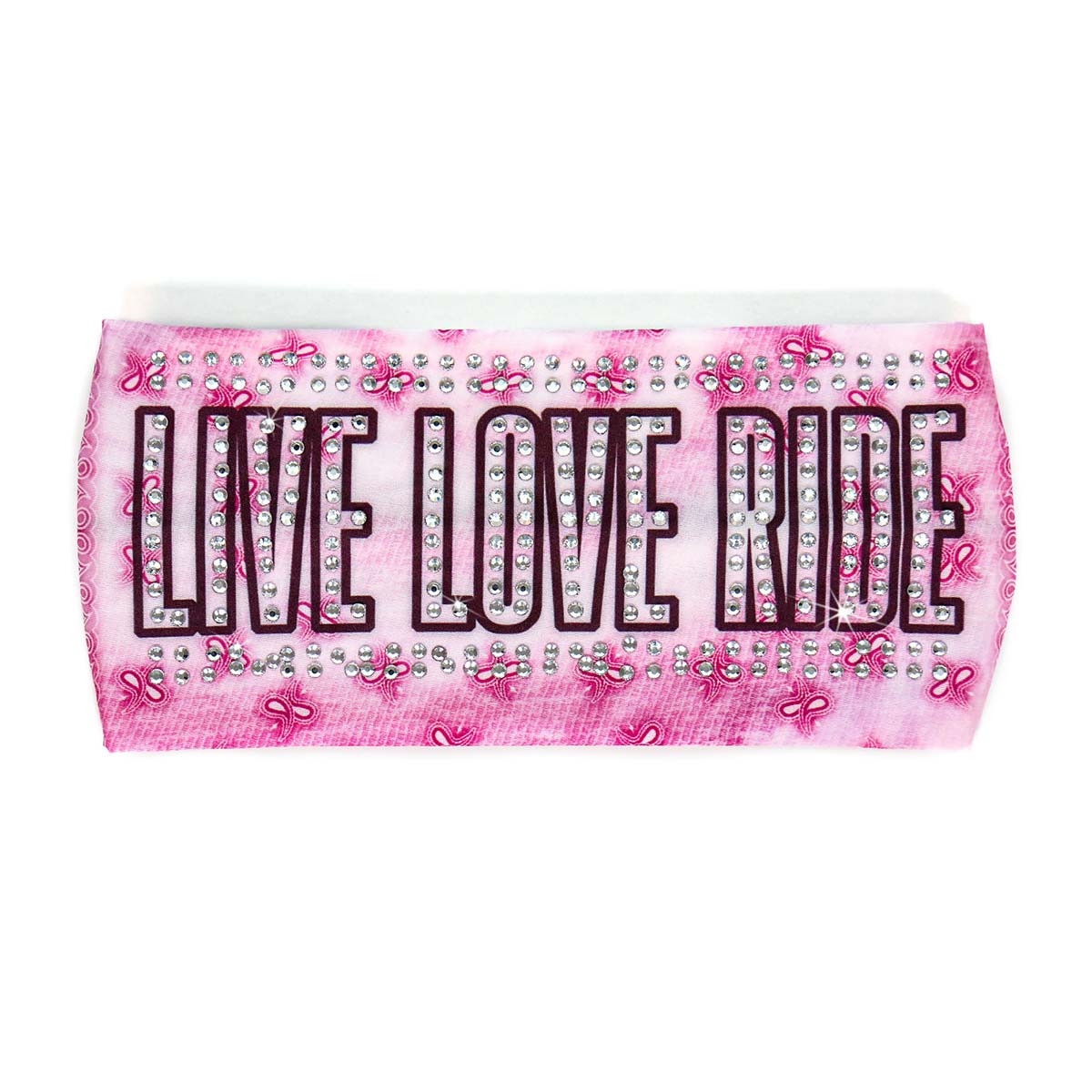 Milwaukee Leather | Bling Designed Wide Headbands-Headwraps for Women Biker Bandana with Live Love Ride - MLA8047 - Image 2