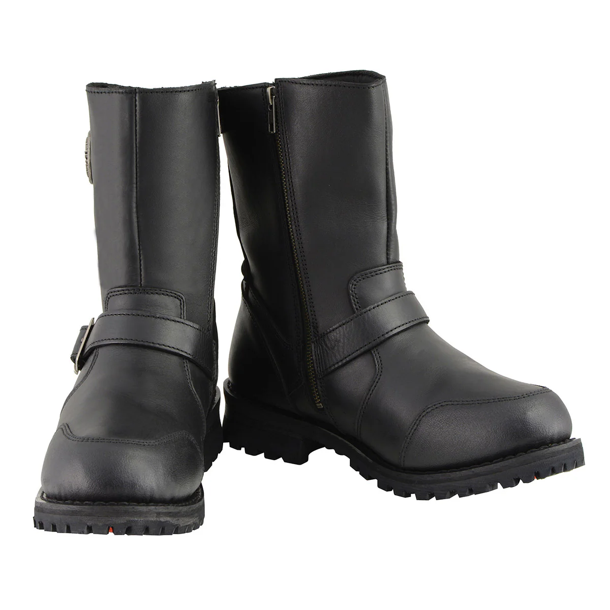 Milwaukee Leather MBM9090W Men's Black Wide Width 9-Inch Classic Engineer Motorcycle Boots with Gear Shift Guard - Image 2
